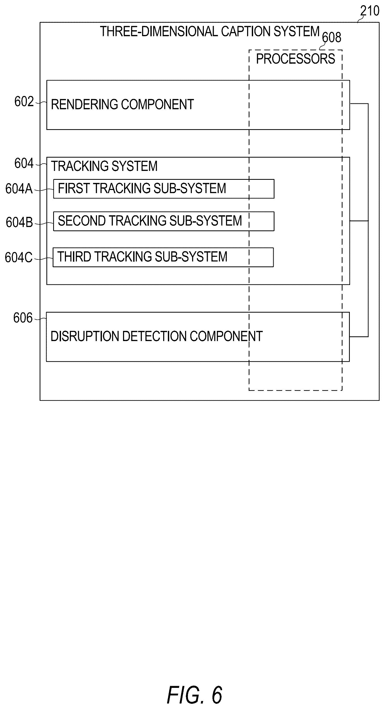 Patent US12106441 Figure 6 – Rendering 3D captions within real-world environments