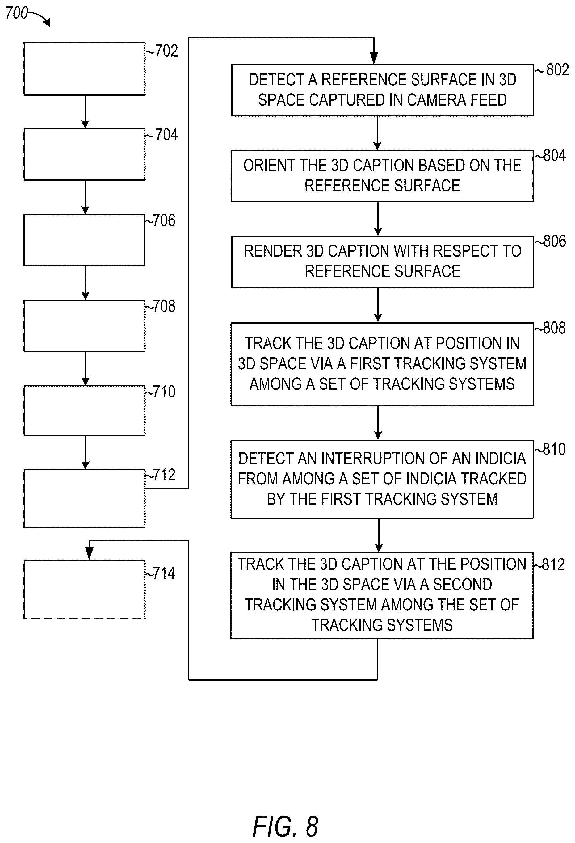 Patent US12106441 Figure 8 – Rendering 3D captions within real-world environments