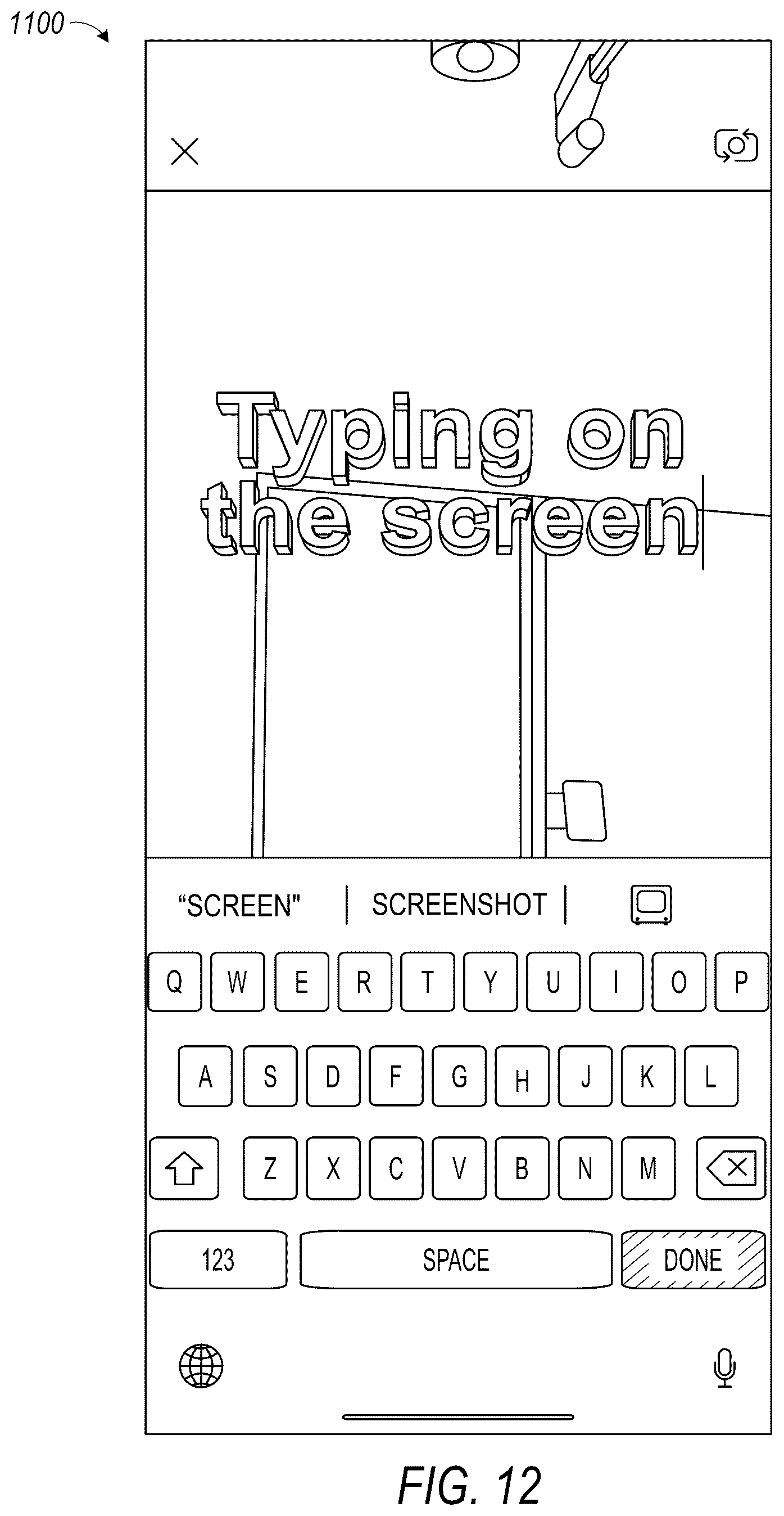 Patent US12106441 Figure 12 – Rendering 3D captions within real-world environments