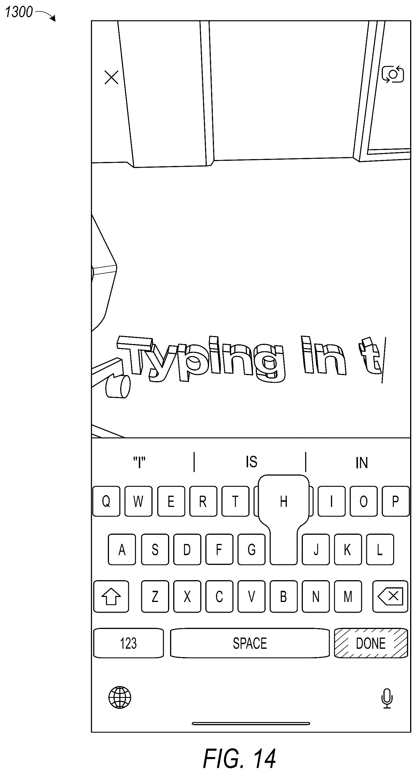 Patent US12106441 Figure 14 – Rendering 3D captions within real-world environments