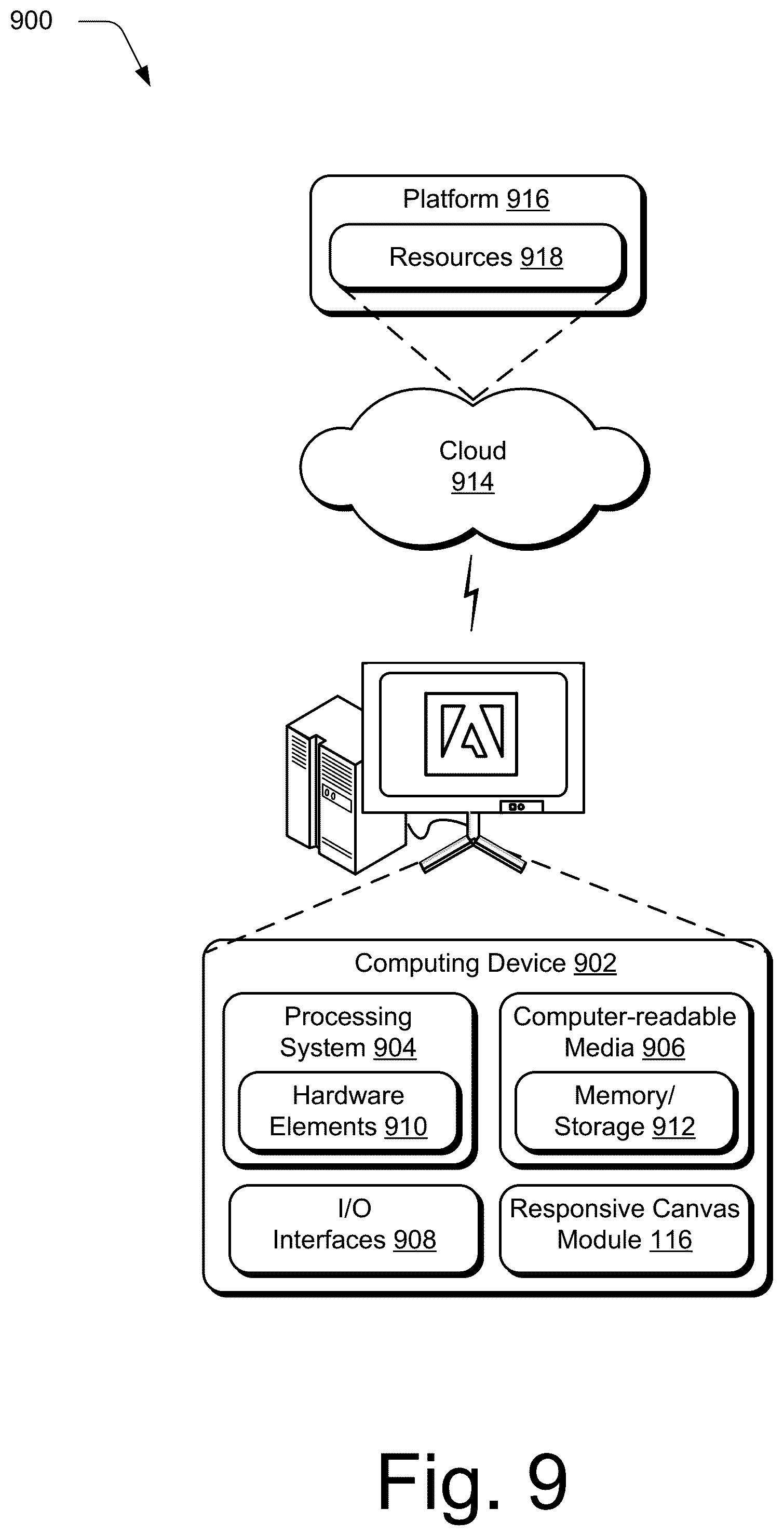 Patent US12106443 Figure 14 – Responsive video canvas generation