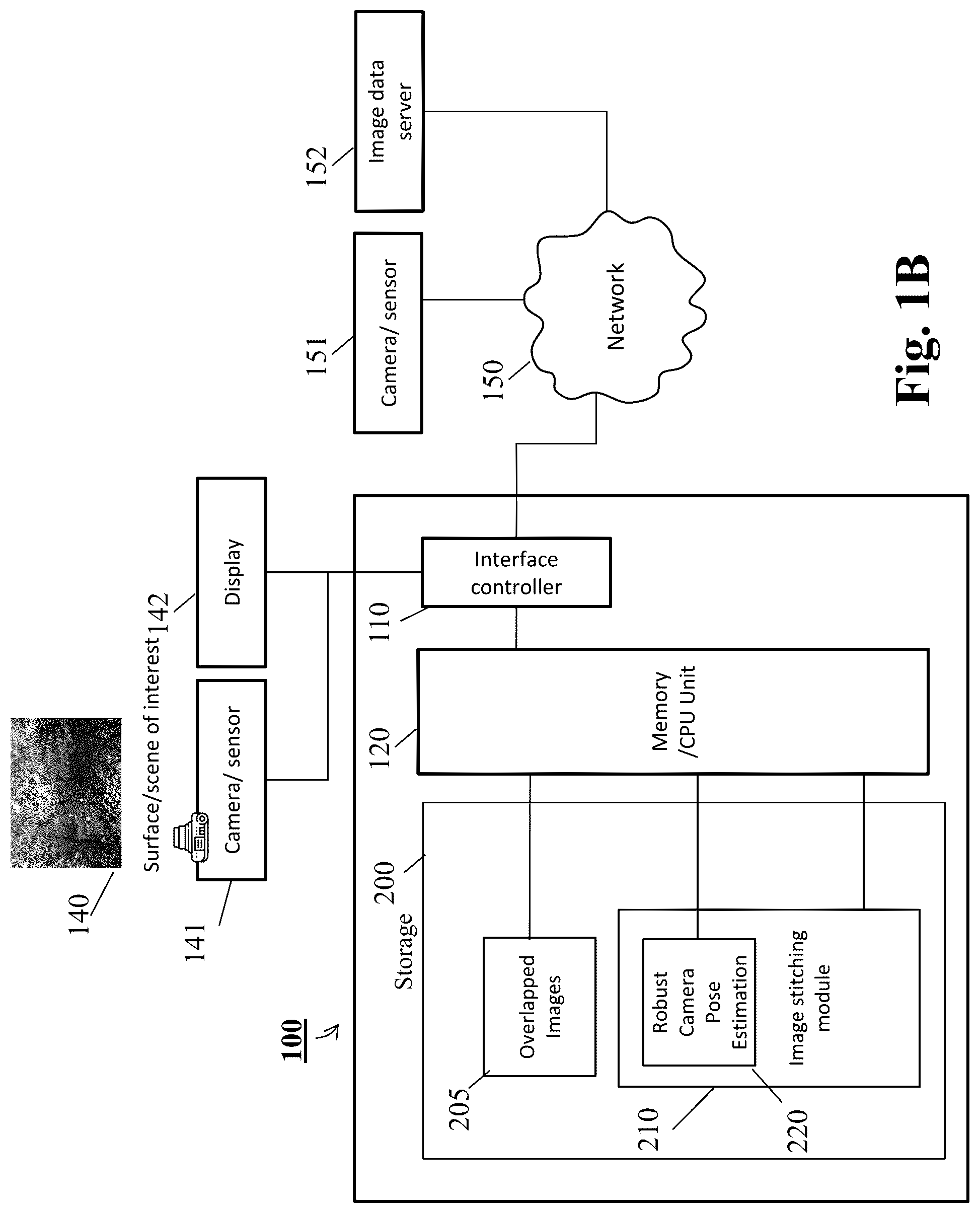 Patent US12106446 Figure 2 – System and method of image stitching using robust camera pose estimation