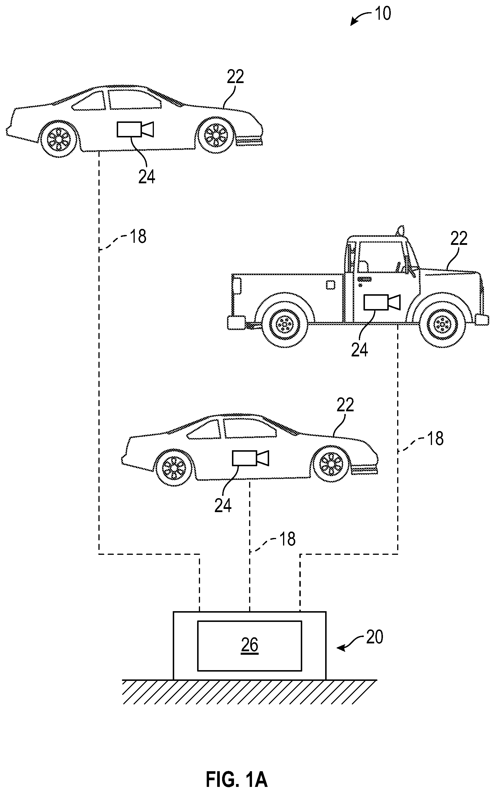Patent US12106459 Figure 1 – System for quantitively determining pavement marking quality