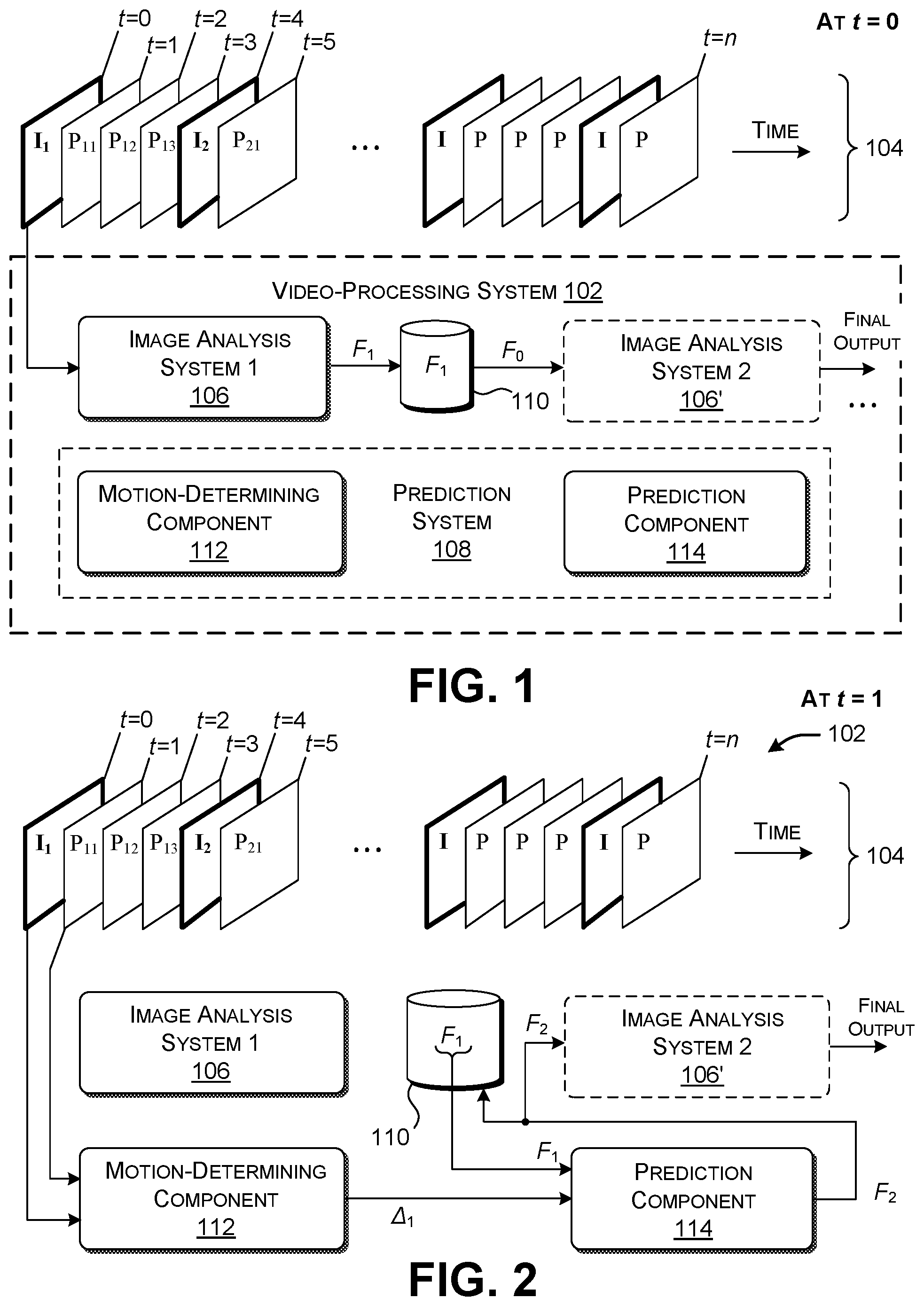 Patent US12106487 Figure 1 – Feature prediction for efficient video processing