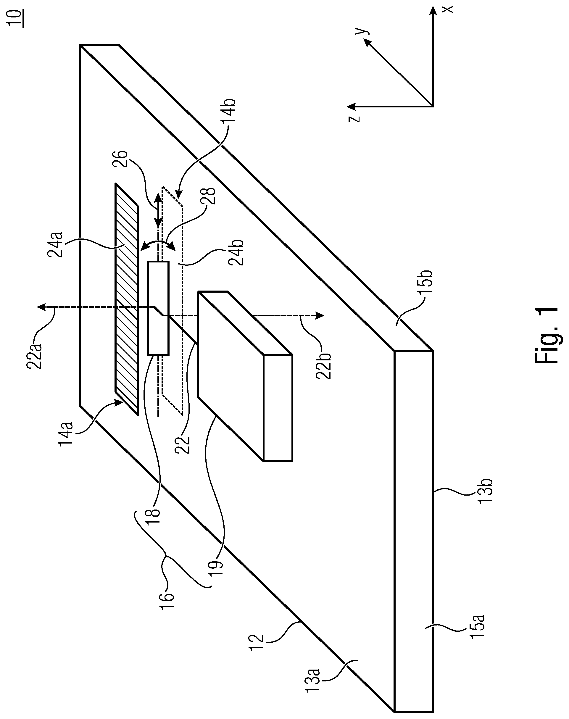 Patent US12106500 Figure 1 – Multi-channel imaging device and device having a multi-aperture imaging device