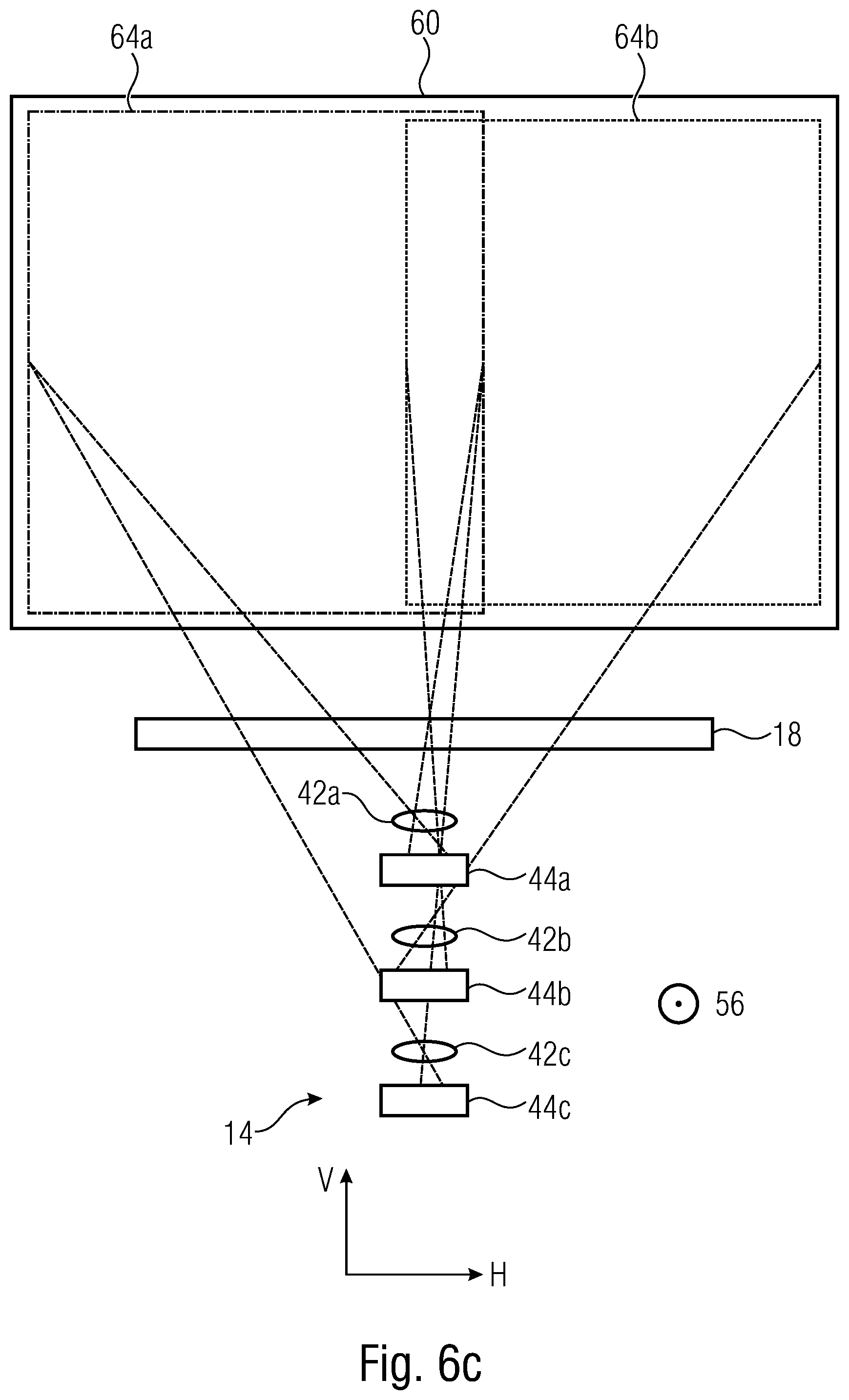 Patent US12106500 Figure 14 – Multi-channel imaging device and device having a multi-aperture imaging device