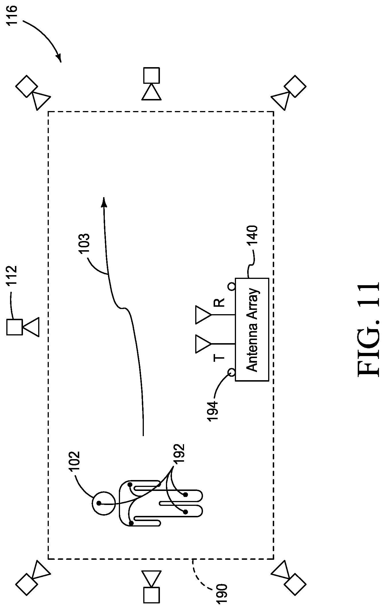 Patent US12106506 Figure 9 – Imaging systems and related methods including radar imaging with moving arrays or moving targets