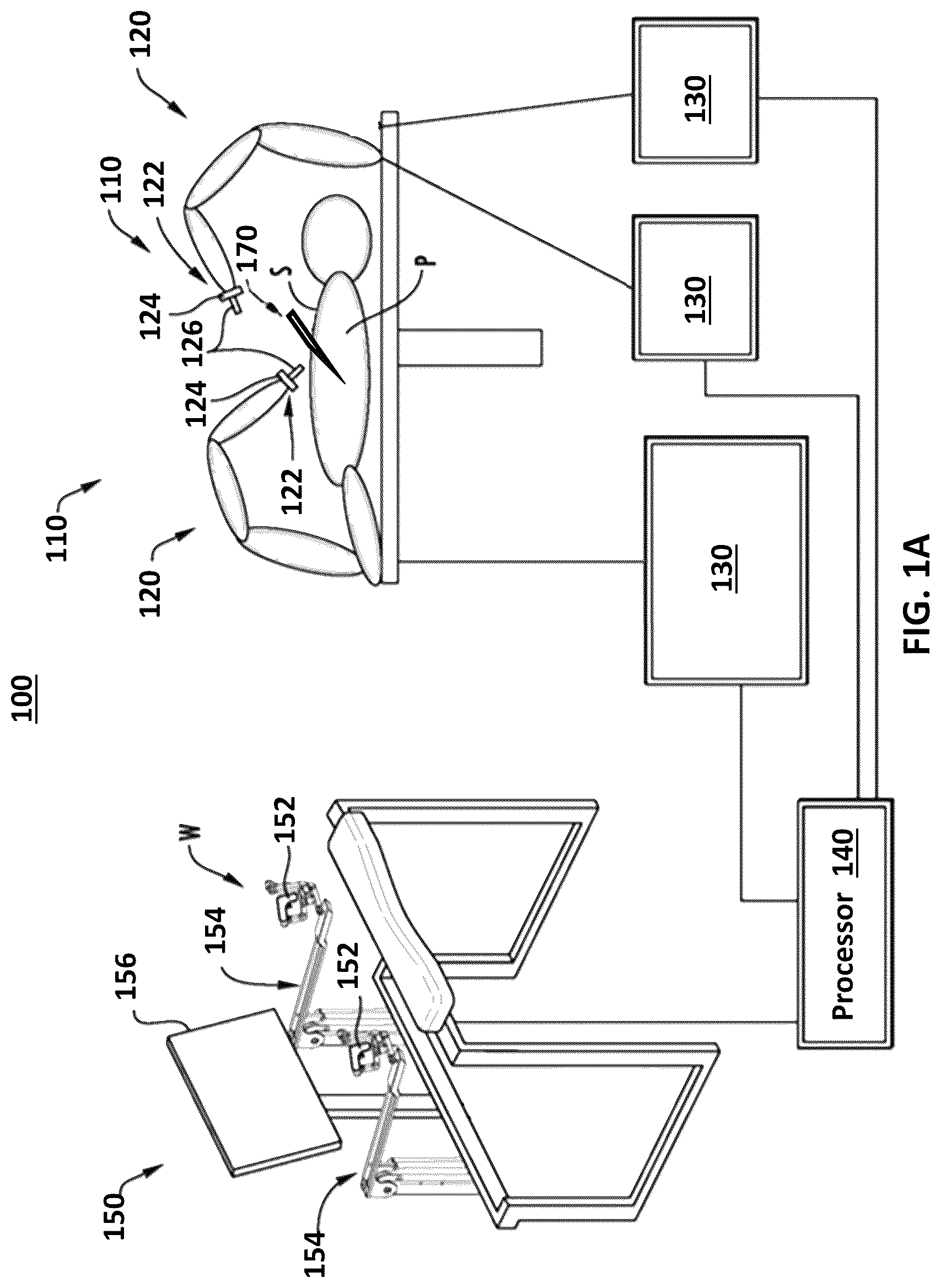 Patent US12106508 Figure 1 – Systems and methods for mitigating collision of a robotic system