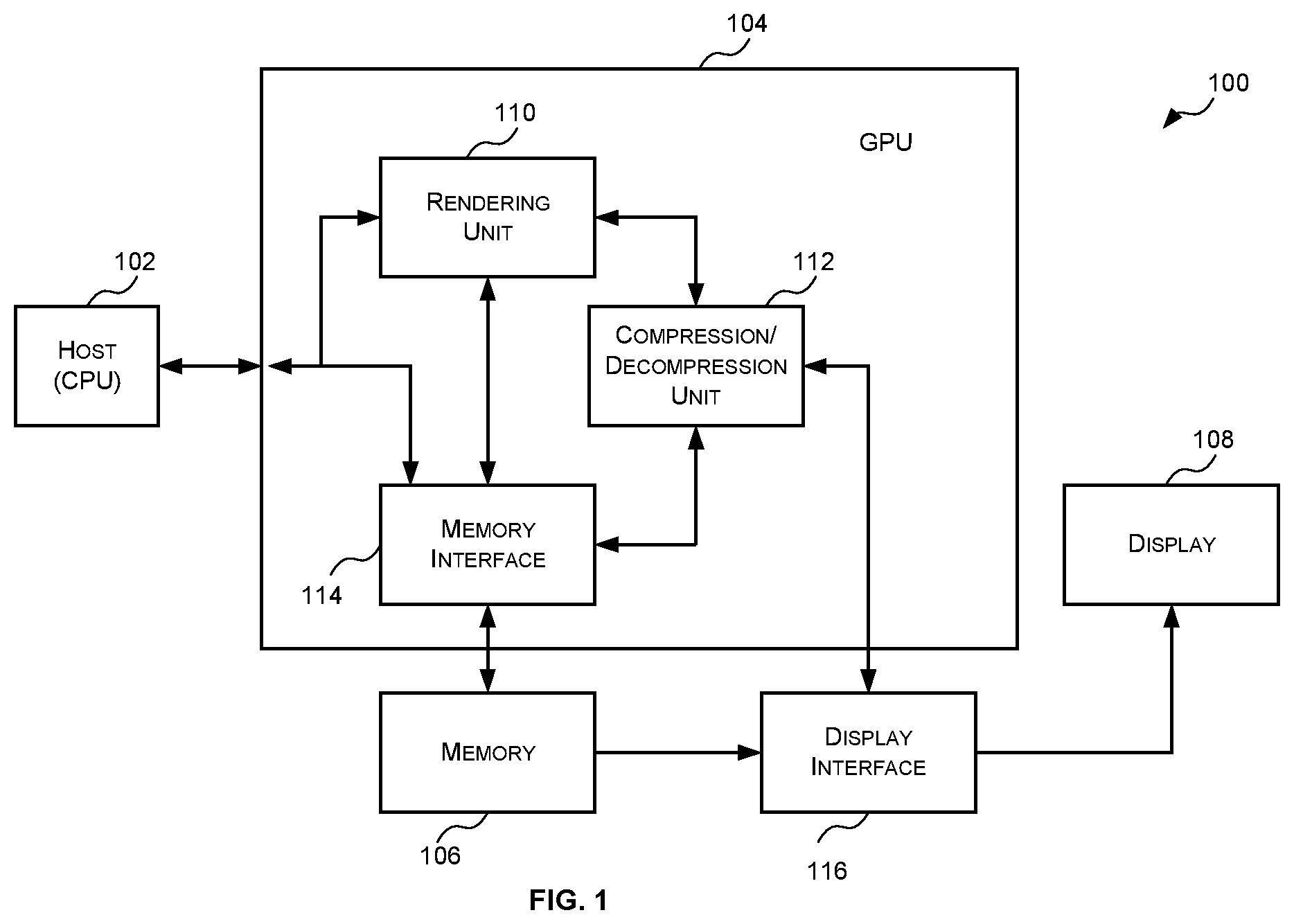Patent US12106525 Figure 1 – Methods and decompression units for decompressing image data compressed using pattern-based compression