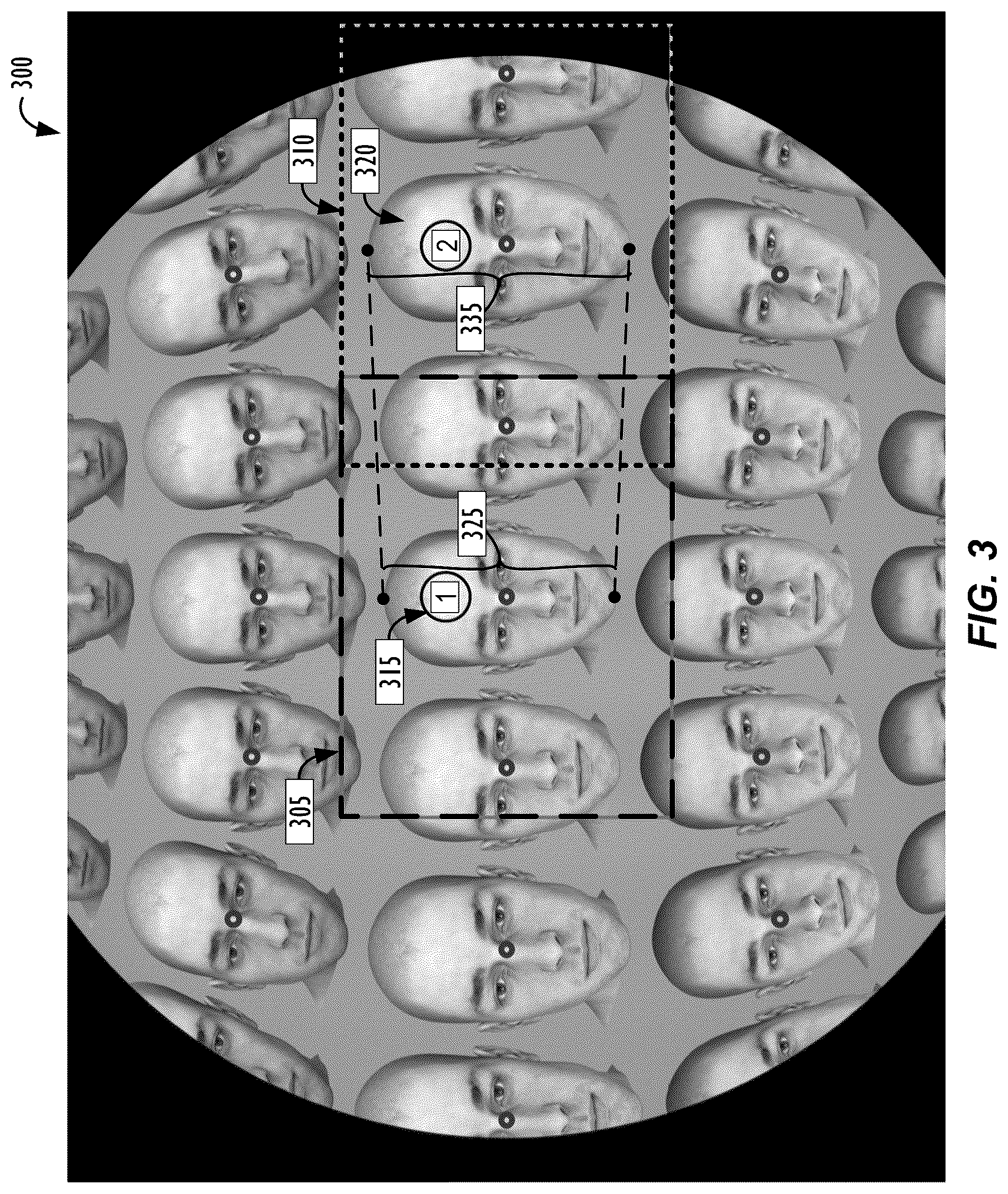 Patent US12106534 Figure 3 – Cinematic image framing for wide field of view (FOV) cameras