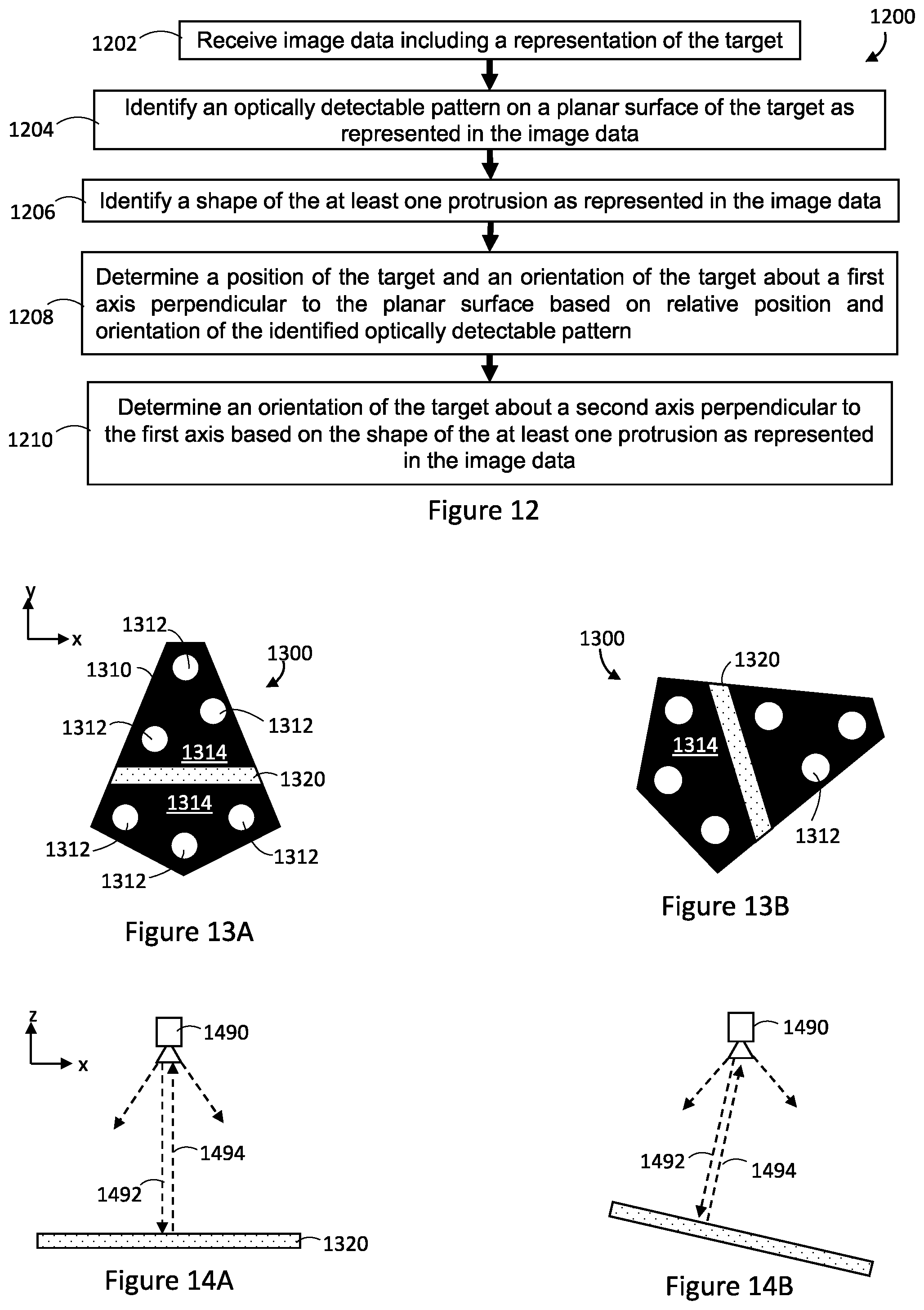 Patent US12106542 Figure 4 – Targets for tracking, and systems and methods for tracking the targets