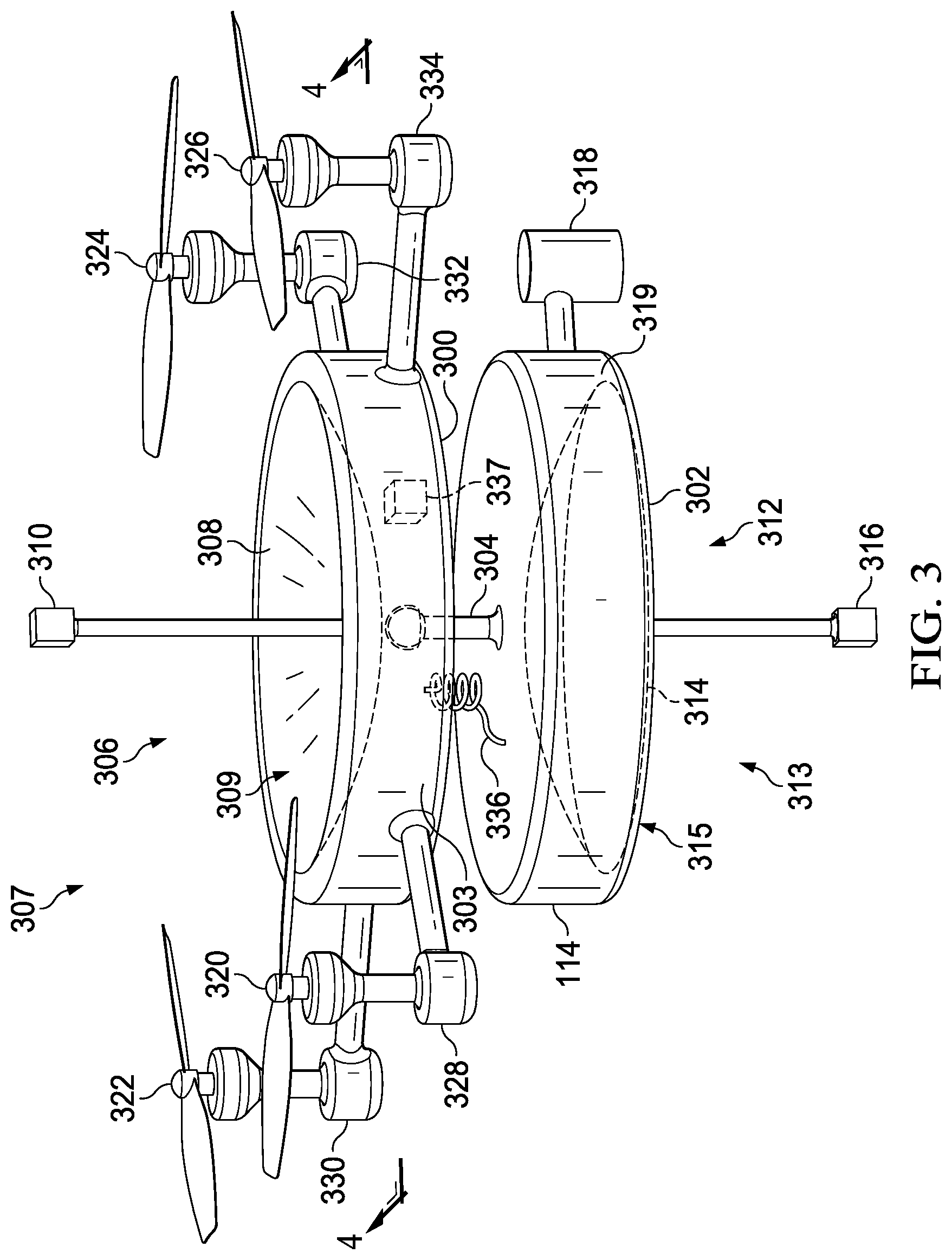 Patent US12106559 Figure 3 – Hybrid drone enabled communications system for underwater platforms