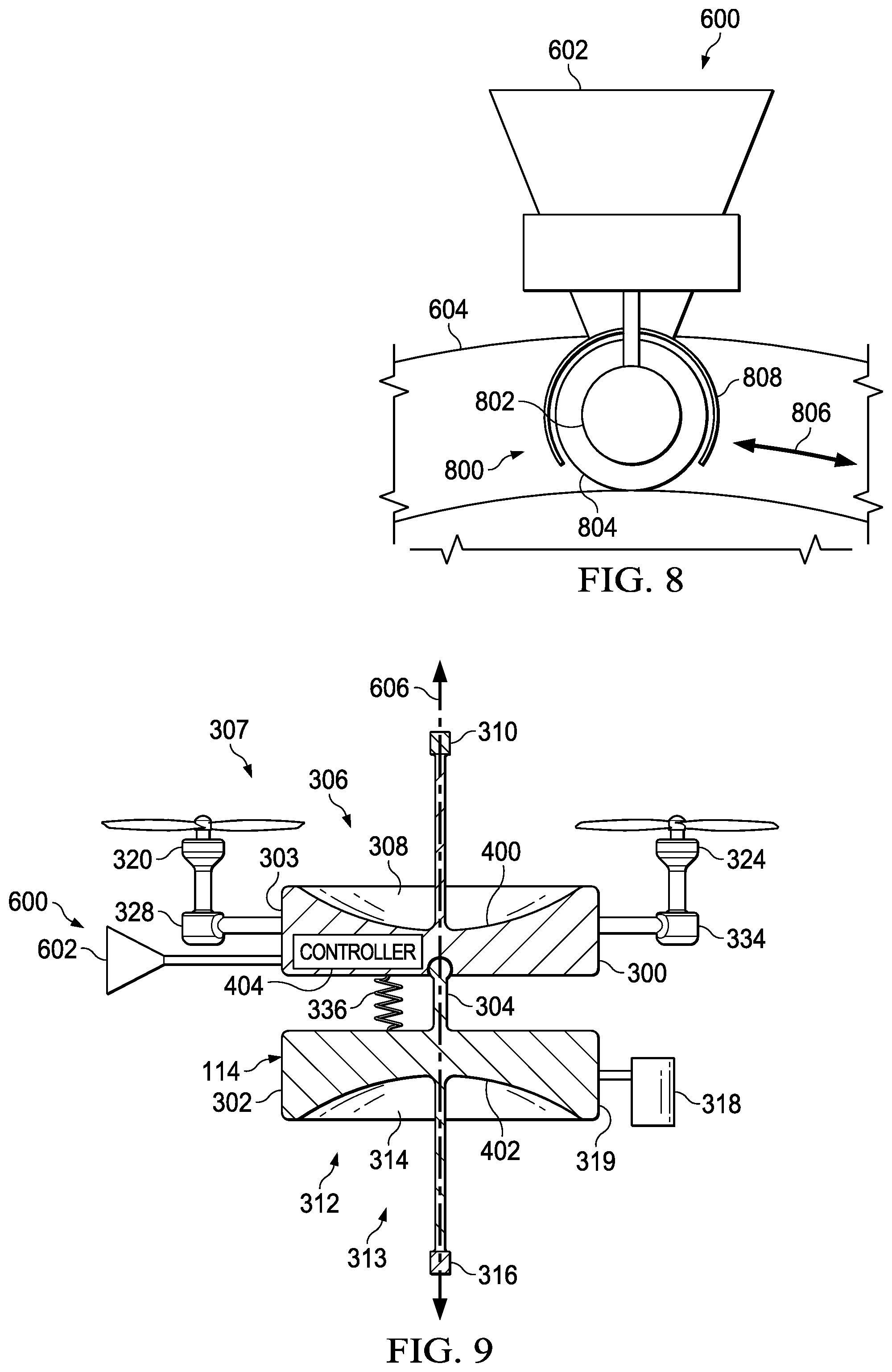 Patent US12106559 Figure 6 – Hybrid drone enabled communications system for underwater platforms