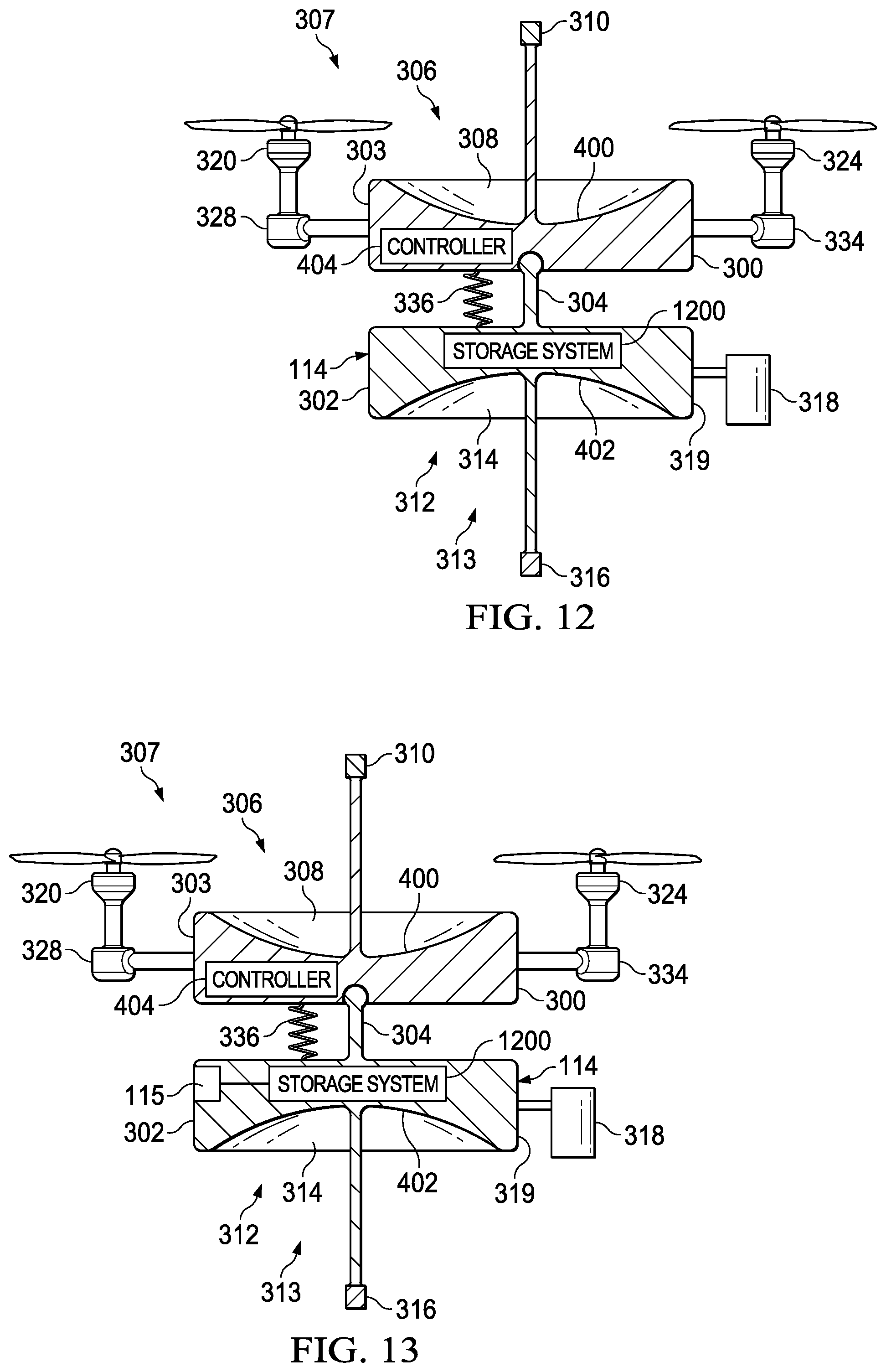 Patent US12106559 Figure 8 – Hybrid drone enabled communications system for underwater platforms