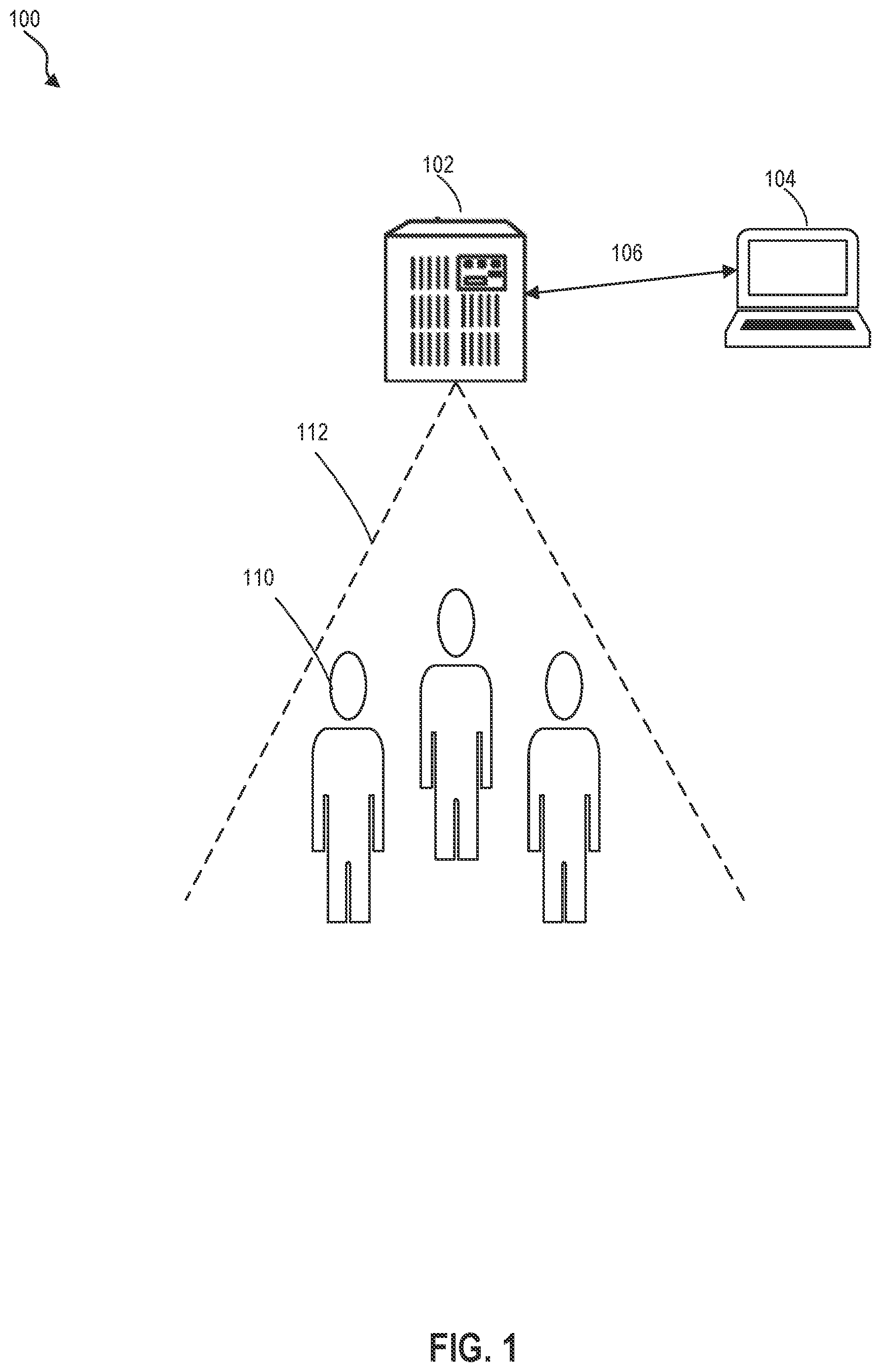Patent US12106568 Figure 1 – Method and system for crowd counting