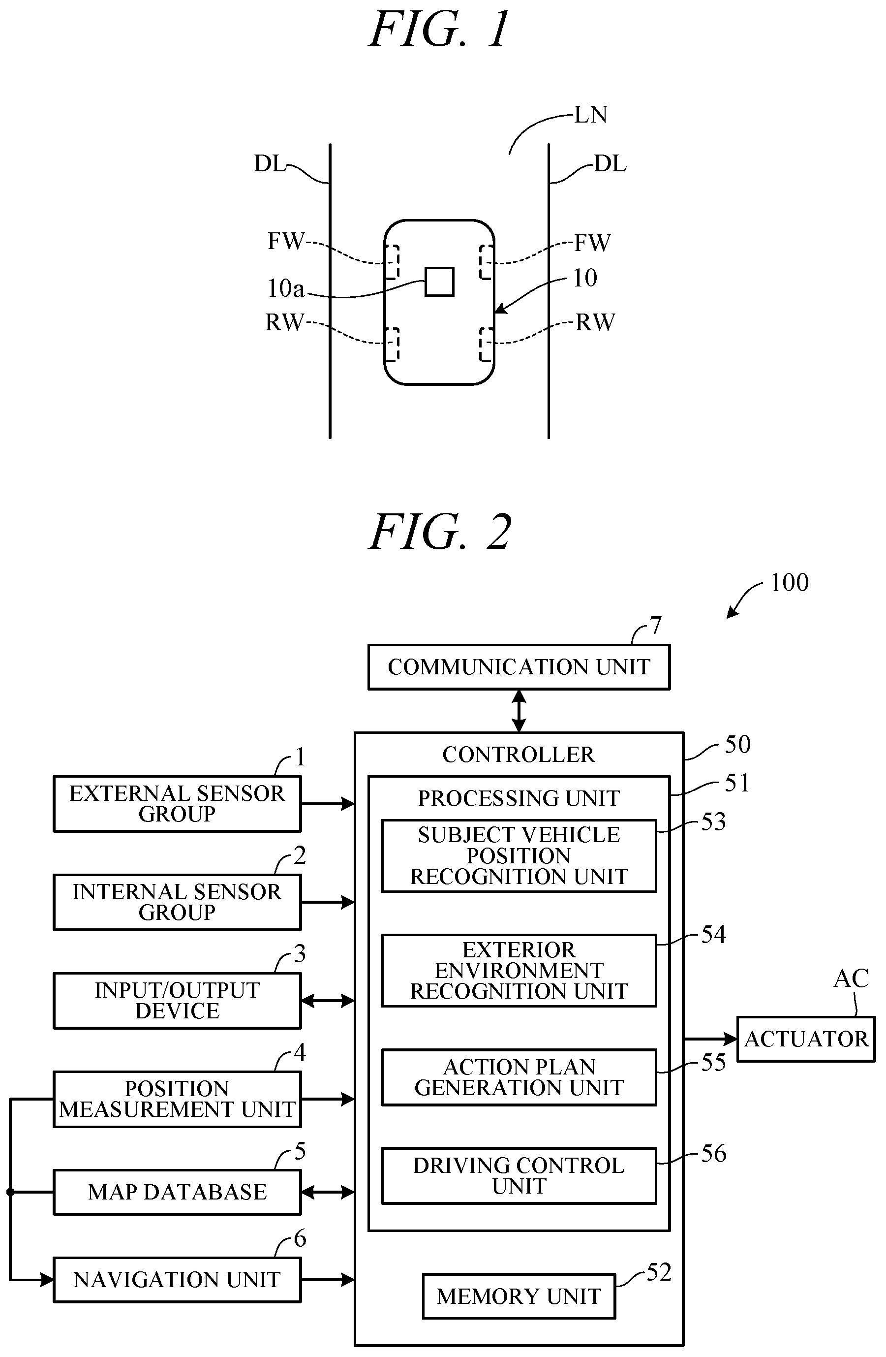 Patent US12106582 Figure 1 – Vehicle travel control apparatus