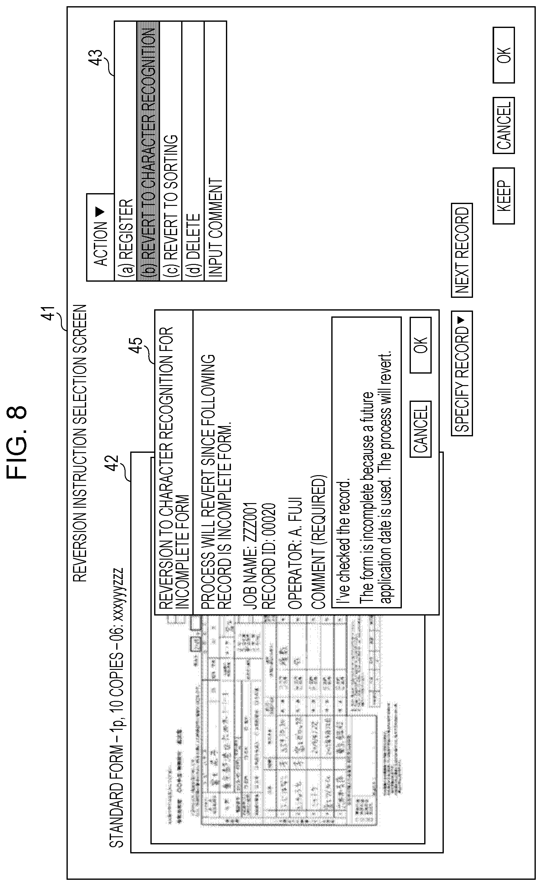 Patent US12106594 Figure 7 – Information processing apparatus and non-transitory computer readable medium
