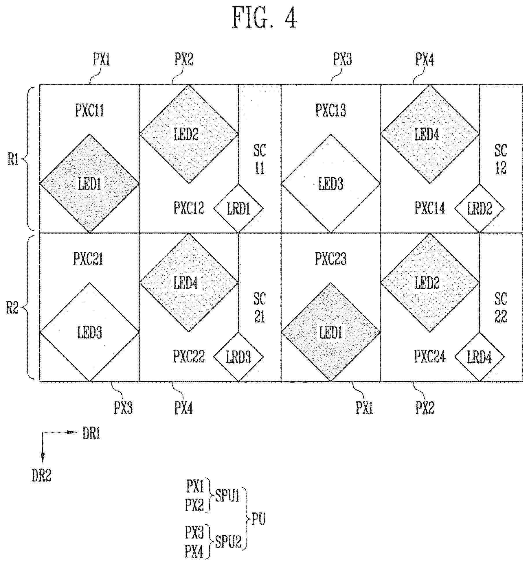 Patent US12106601 Figure 4 – Display device