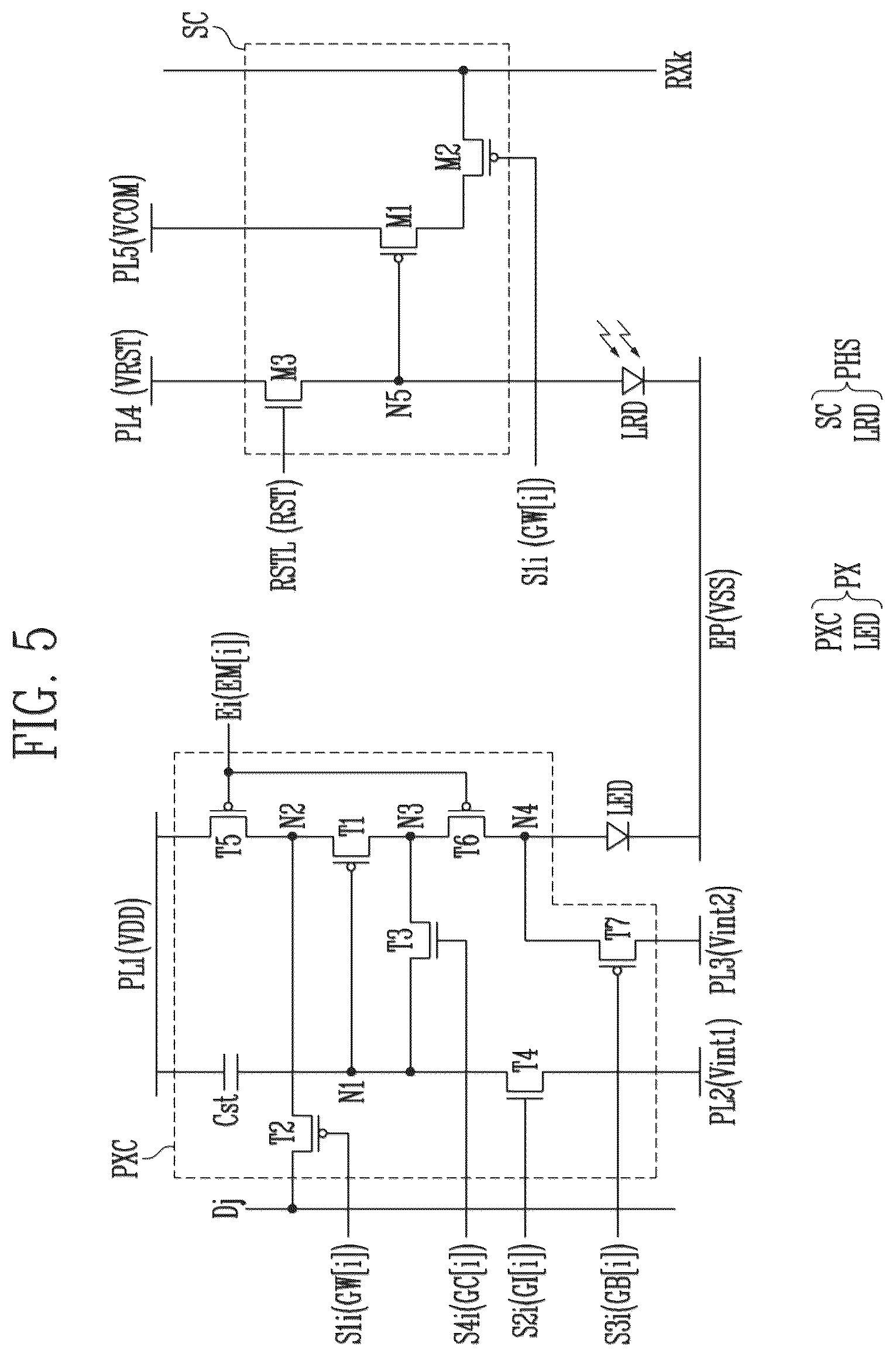 Patent US12106601 Figure 5 – Display device