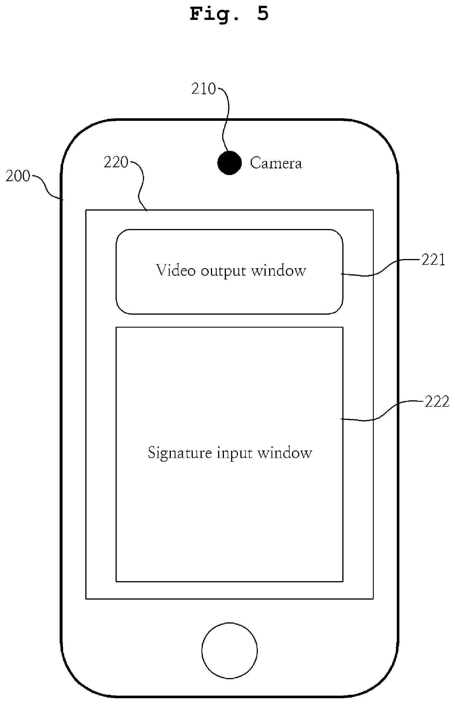 Patent US12106608 Figure 5 – Apparatus and method for user authentication based on face recognition and handwritten signature verification