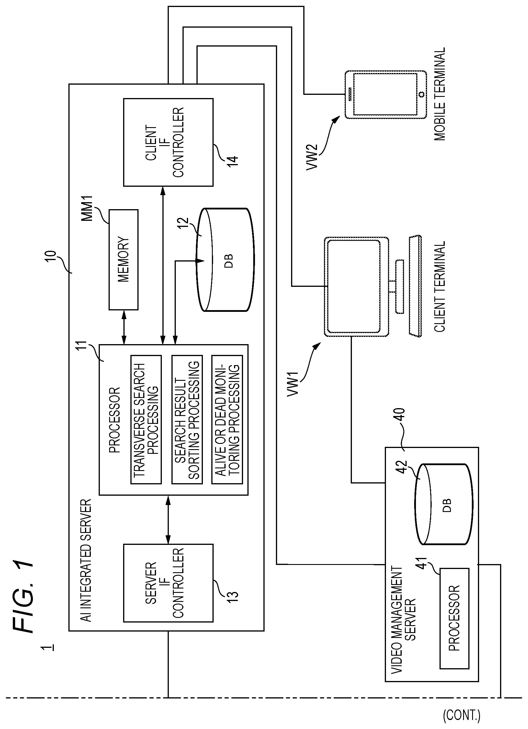 Patent US12106612 Figure 1 – Investigation assistance system and investigation assistance method