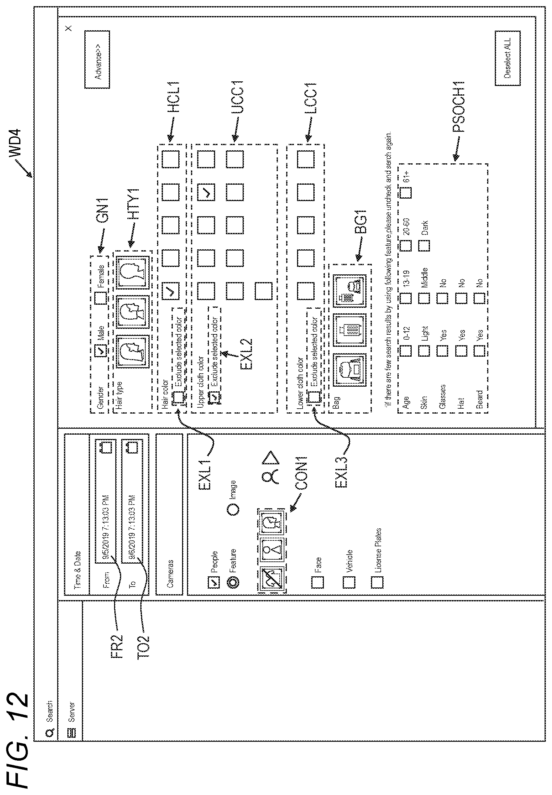 Patent US12106612 Figure 13 – Investigation assistance system and investigation assistance method