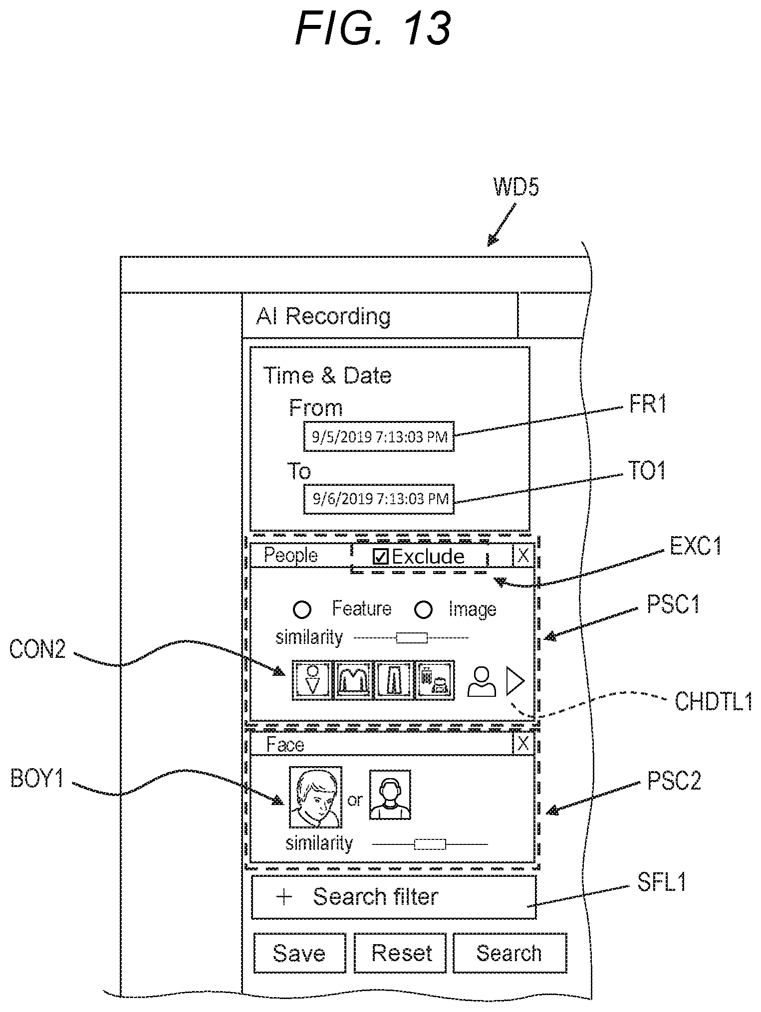 Patent US12106612 Figure 14 – Investigation assistance system and investigation assistance method