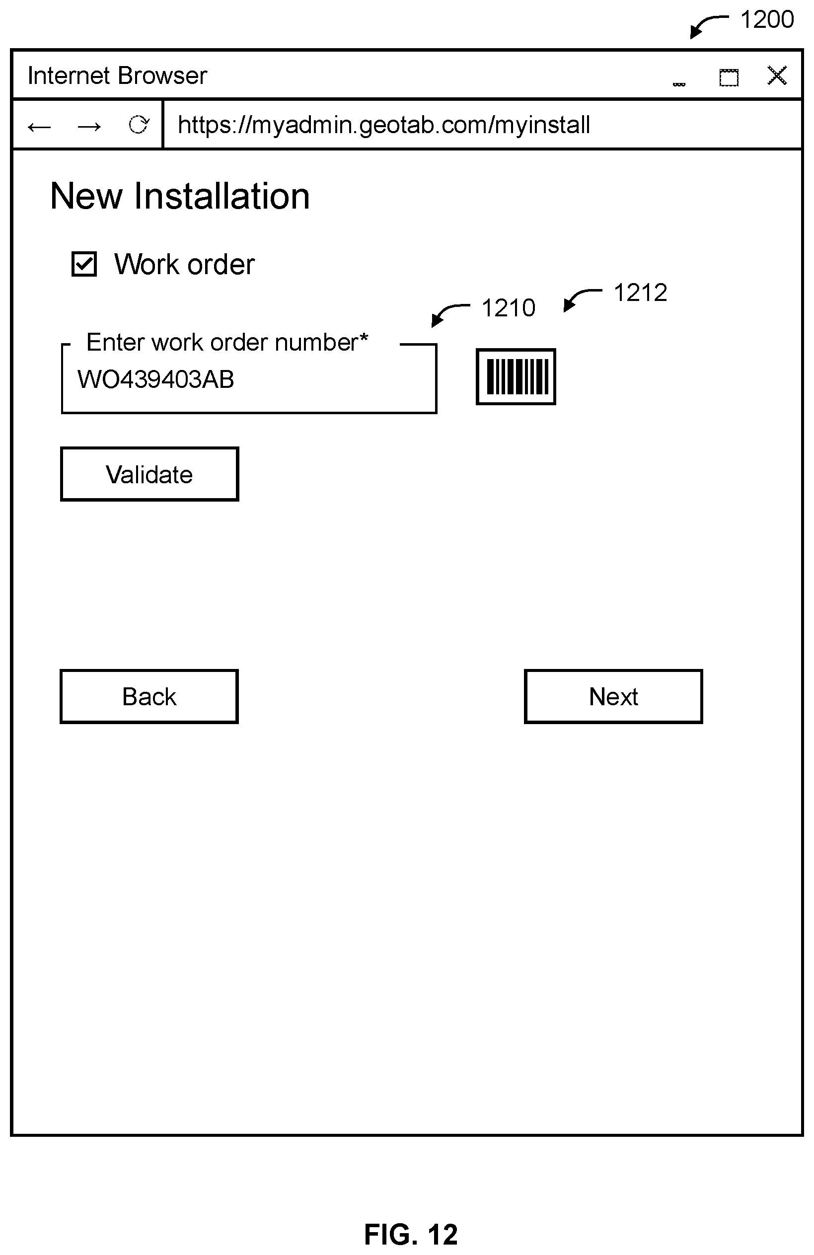 Patent US12106614 Figure 13 – Systems and methods for validating telematics device installations