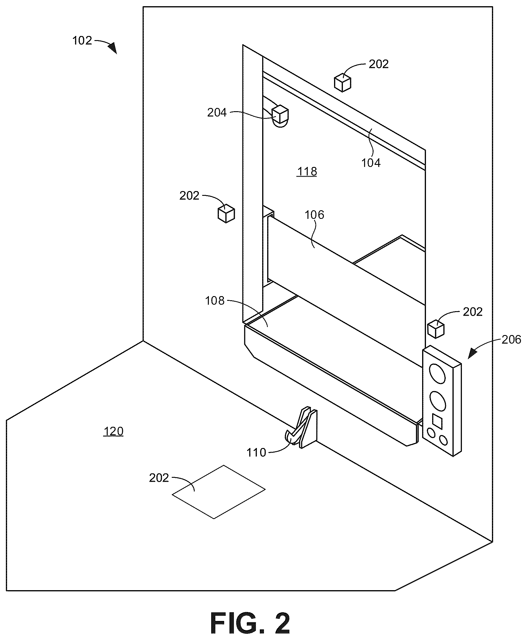 Patent US12106621 Figure 2 – Methods and apparatus to monitor and manage loading docks and facility operations