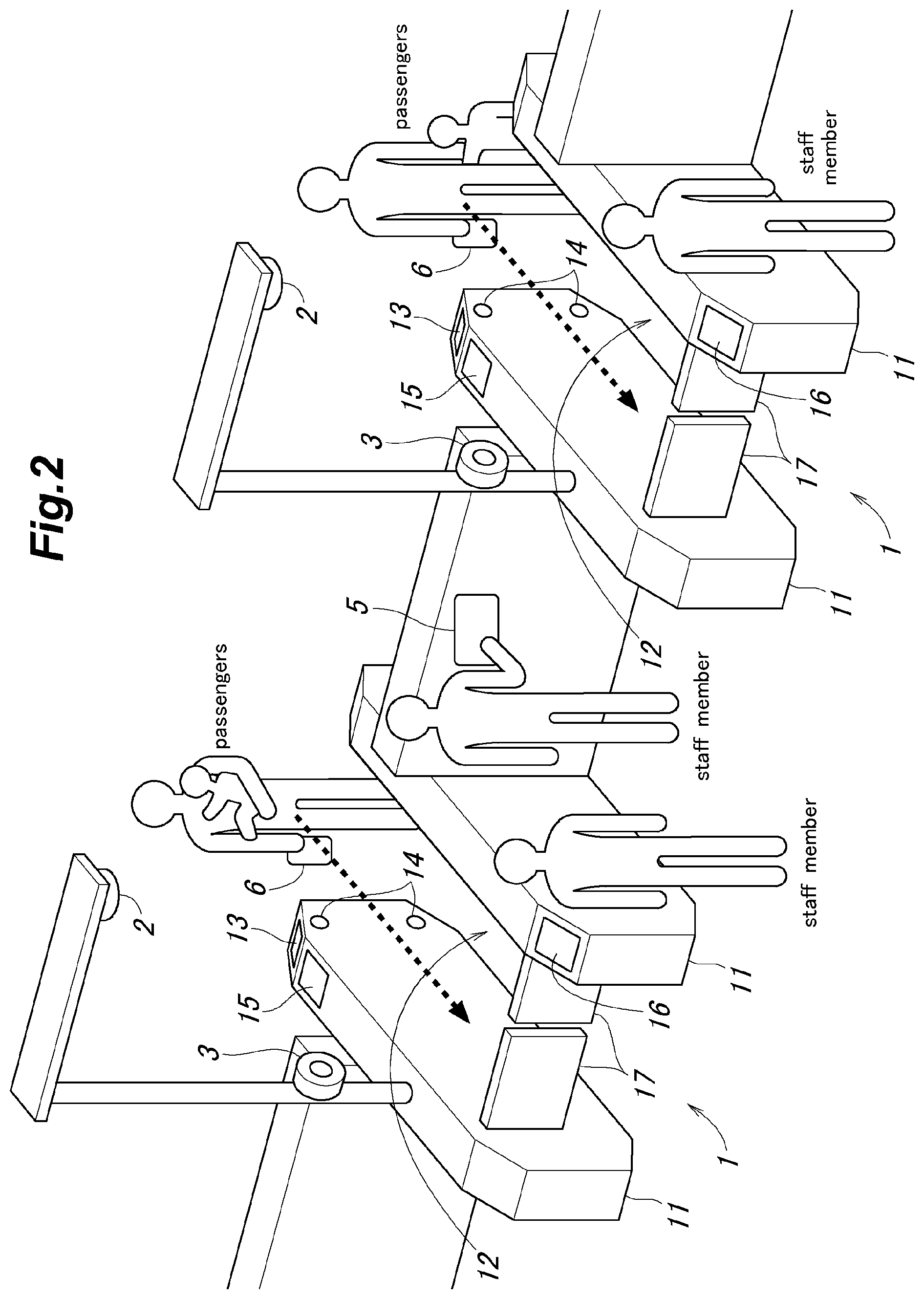 Patent US12106622 Figure 2 – Visitor management system and visitor management method