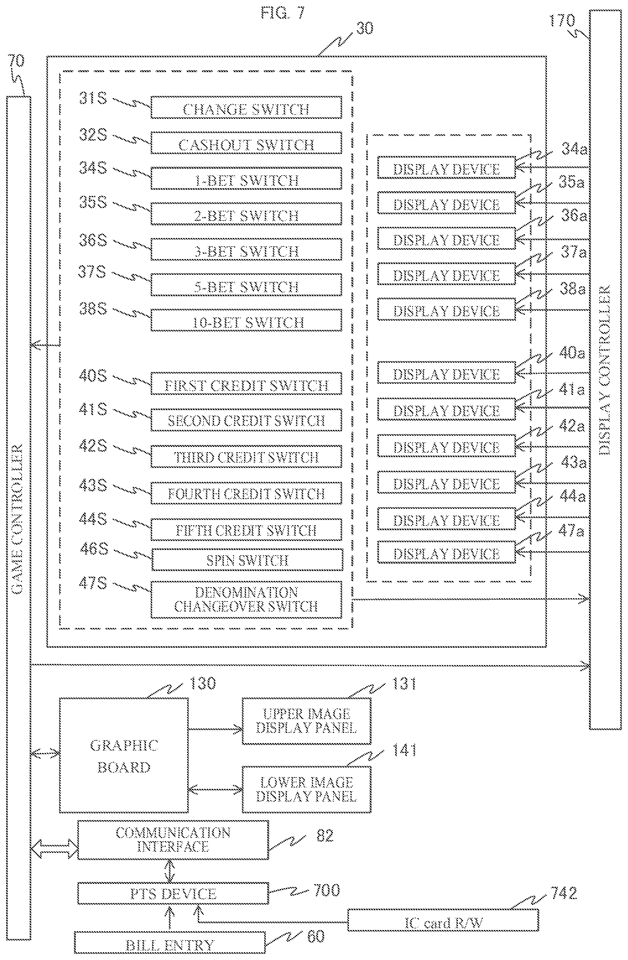 Patent US12106629 Figure 7 – Terminal apparatus and information management system, for information regarding inserted currency