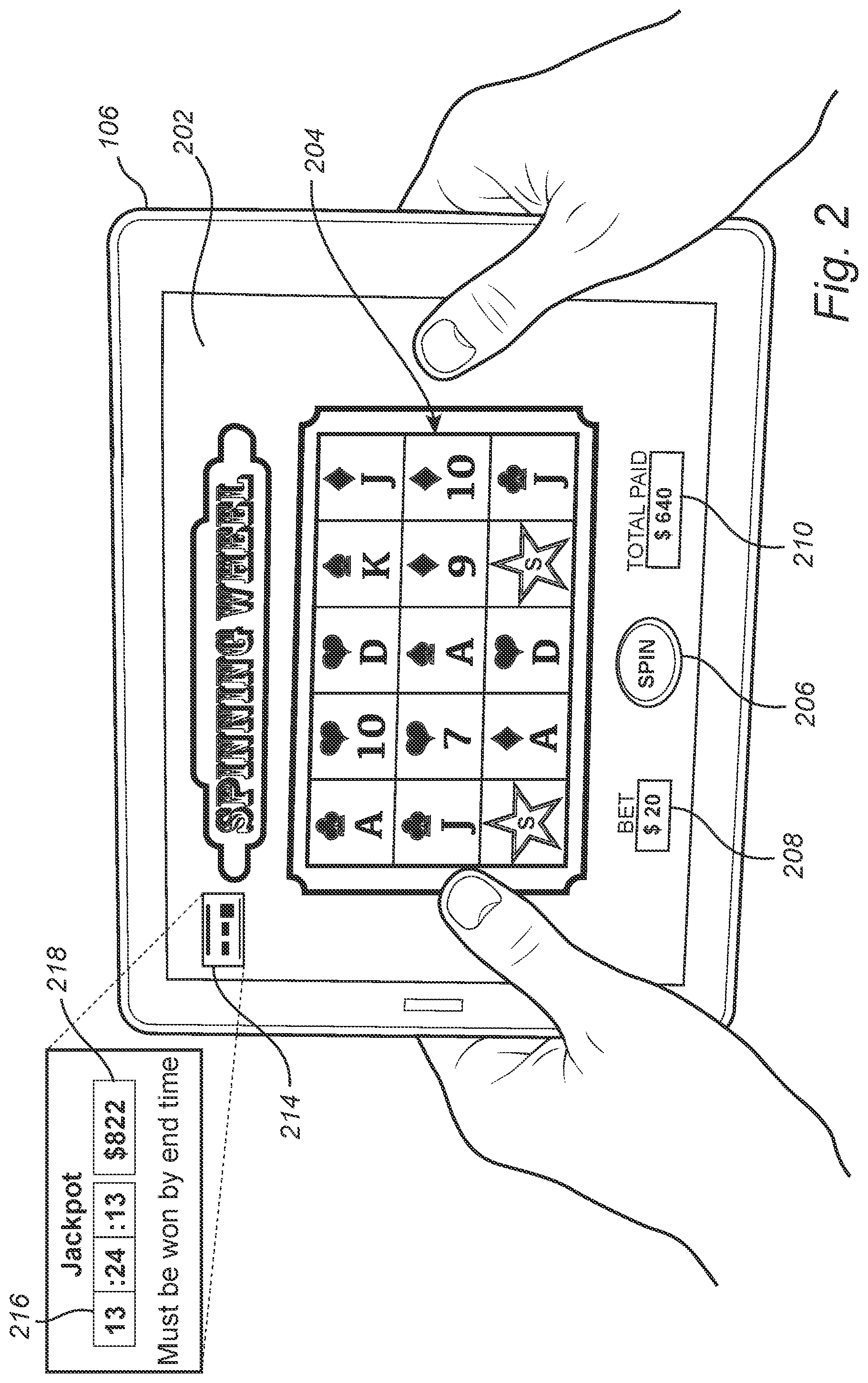 Patent US12106633 Figure 2 – Method for operating an add-on game of a gaming system