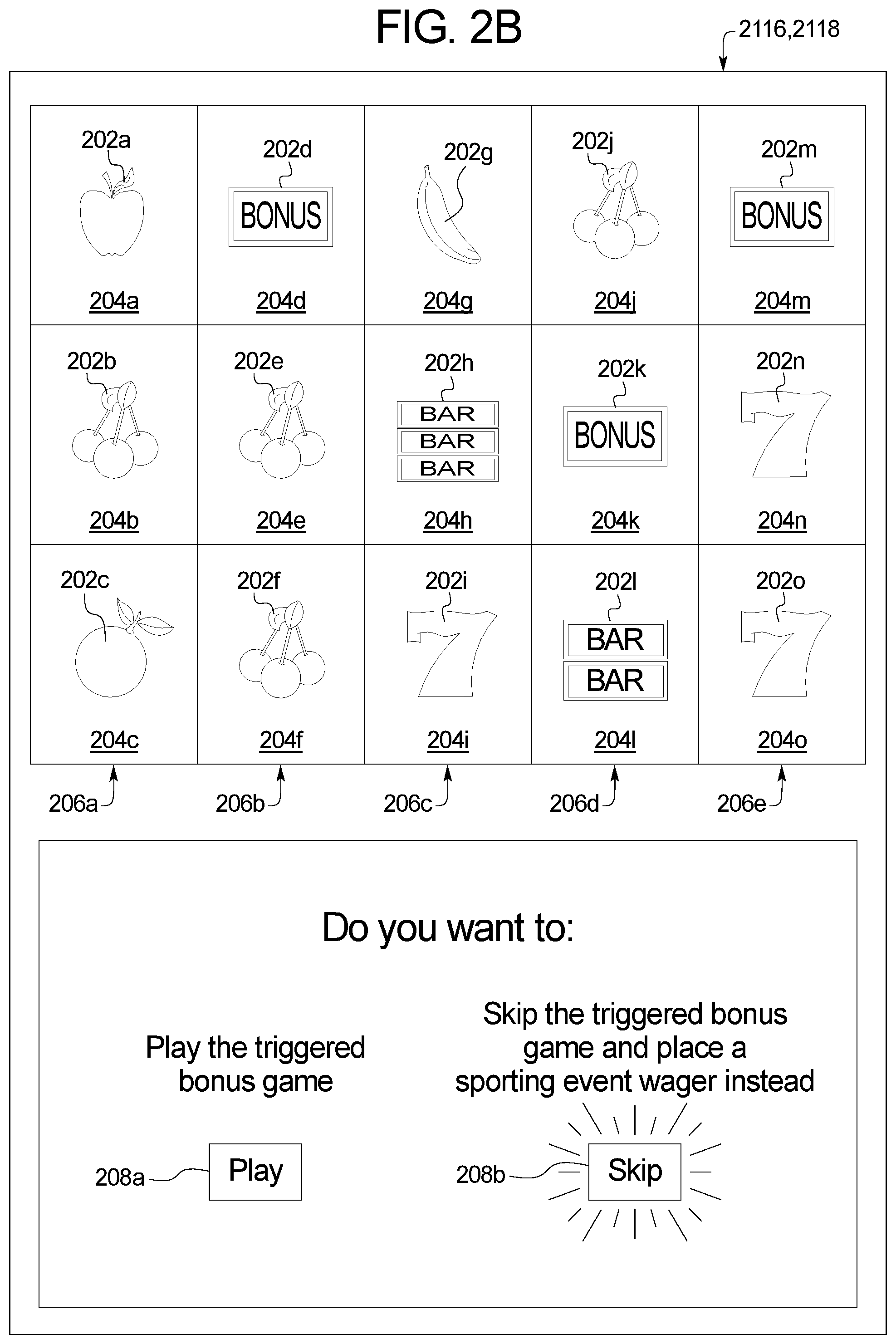 Patent US12106634 Figure 3 – Gaming system and method for skipping bonus events in exchange for sporting event wagers