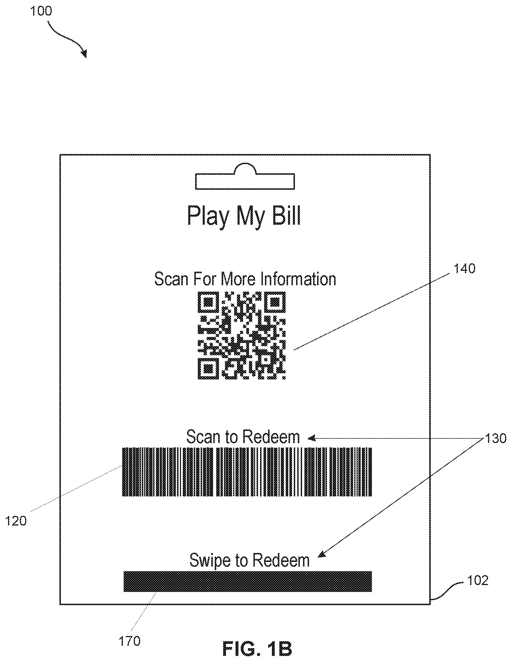Patent US12106637 Figure 2 – Play my bill retail lottery game