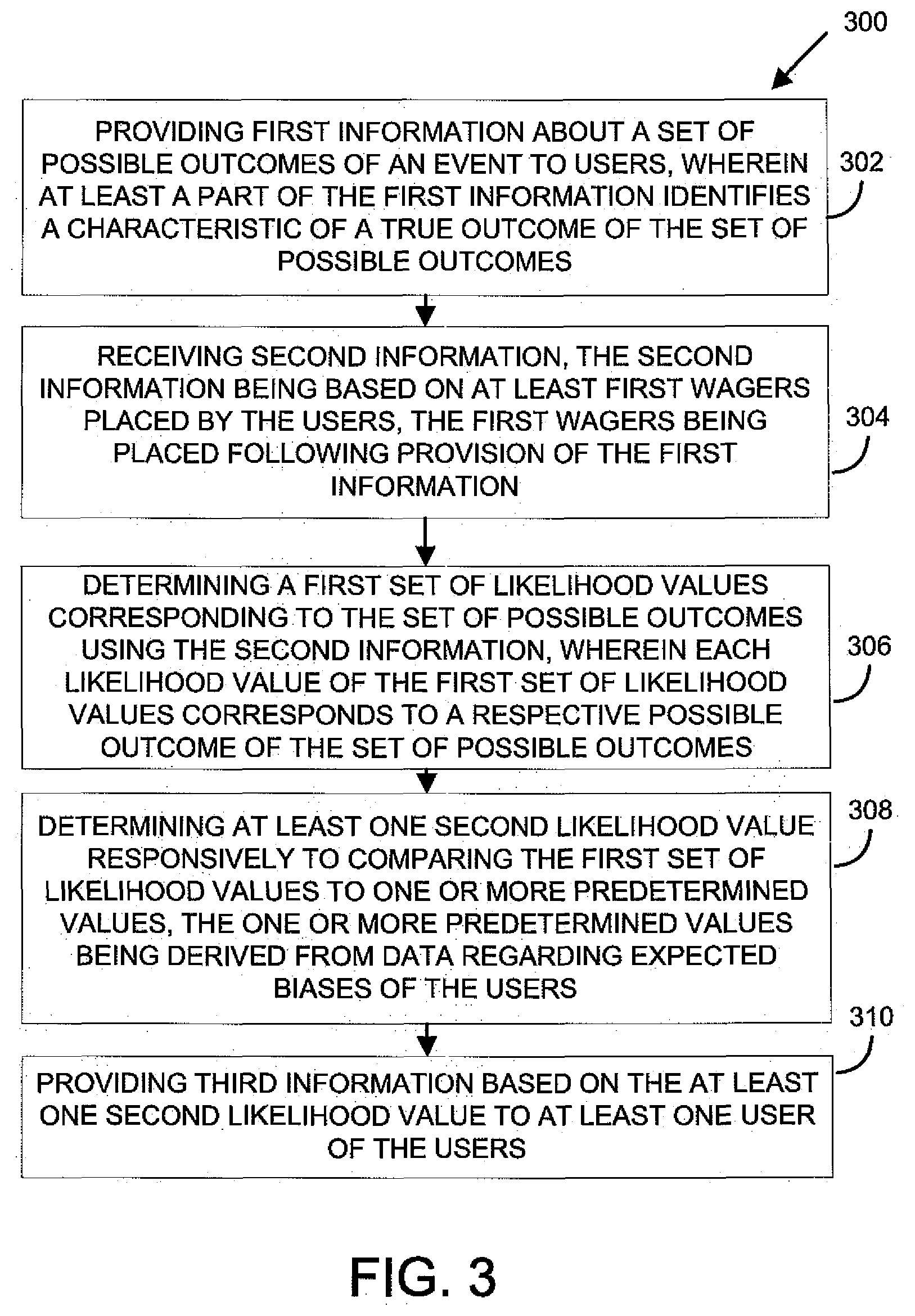 Patent US12106639 Figure 3 – Amusement devices and games including means for processing electronic data where ultimate outcome of the game is dependent on relative odds of a combination of indicia and/or where chance is a factor