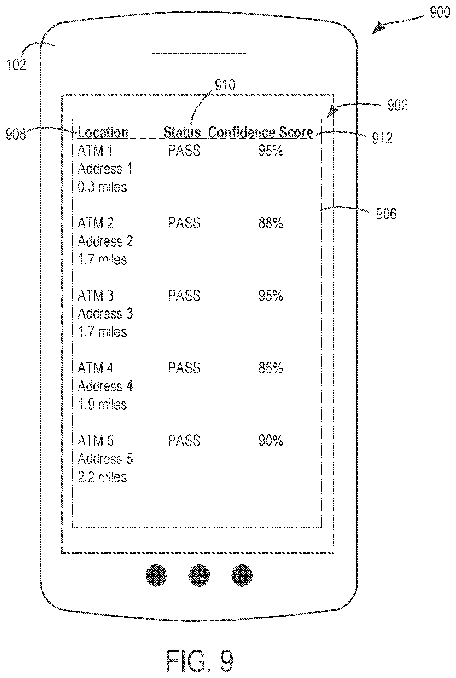 Patent US12106640 Figure 9 – Systems and methods for detecting compromised ATMs