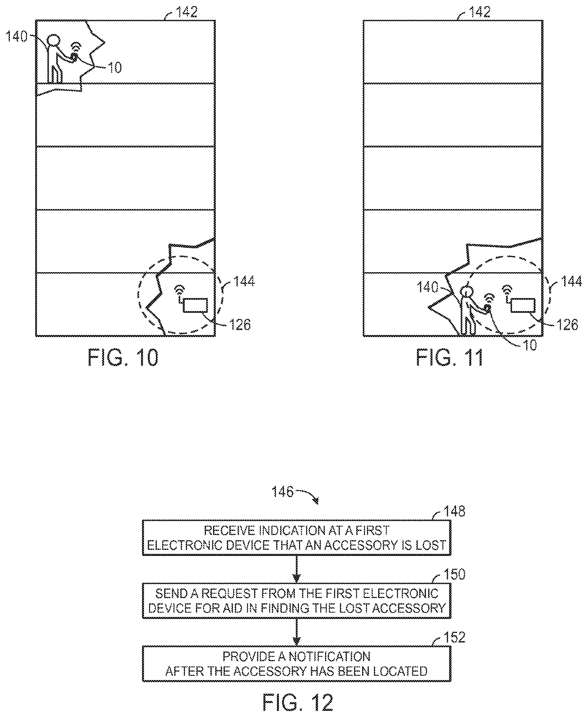 Patent US12106641 Figure 7 – Devices and methods for locating accessories of an electronic device