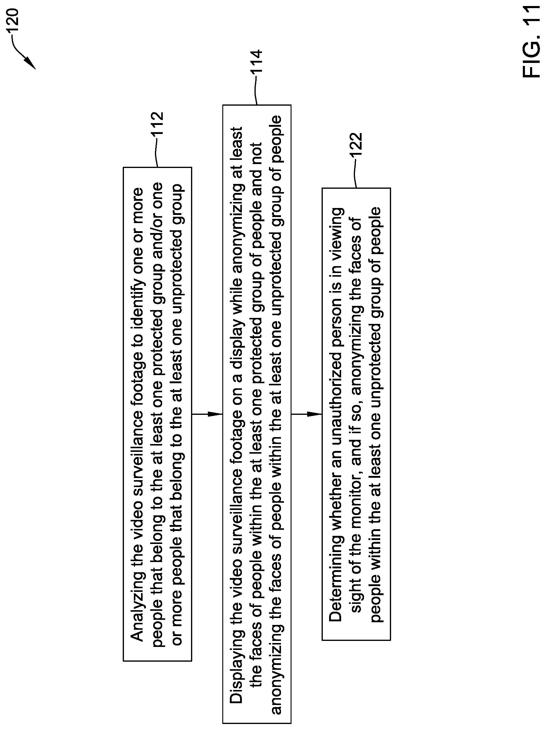 Patent US12106647 Figure 11 – Video monitoring system with privacy features