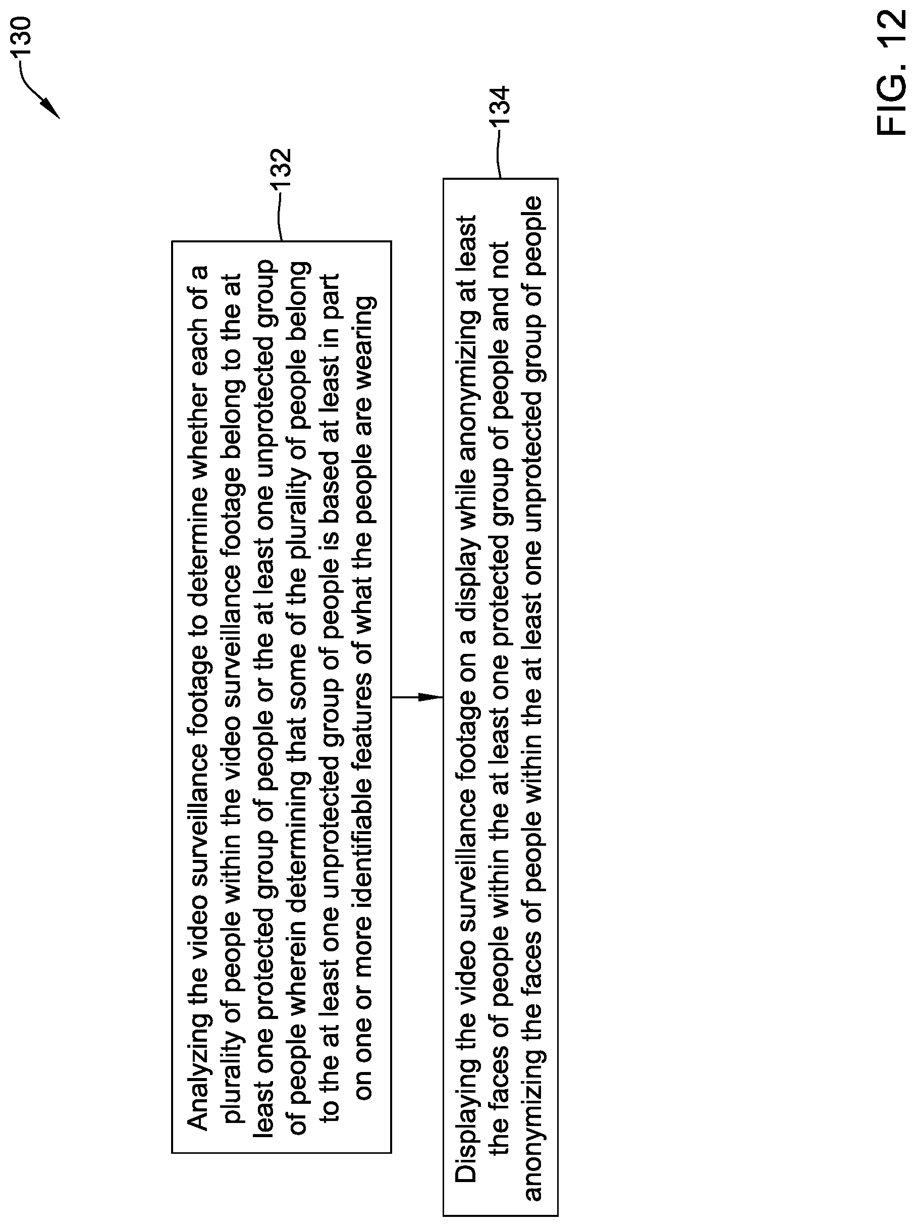 Patent US12106647 Figure 12 – Video monitoring system with privacy features