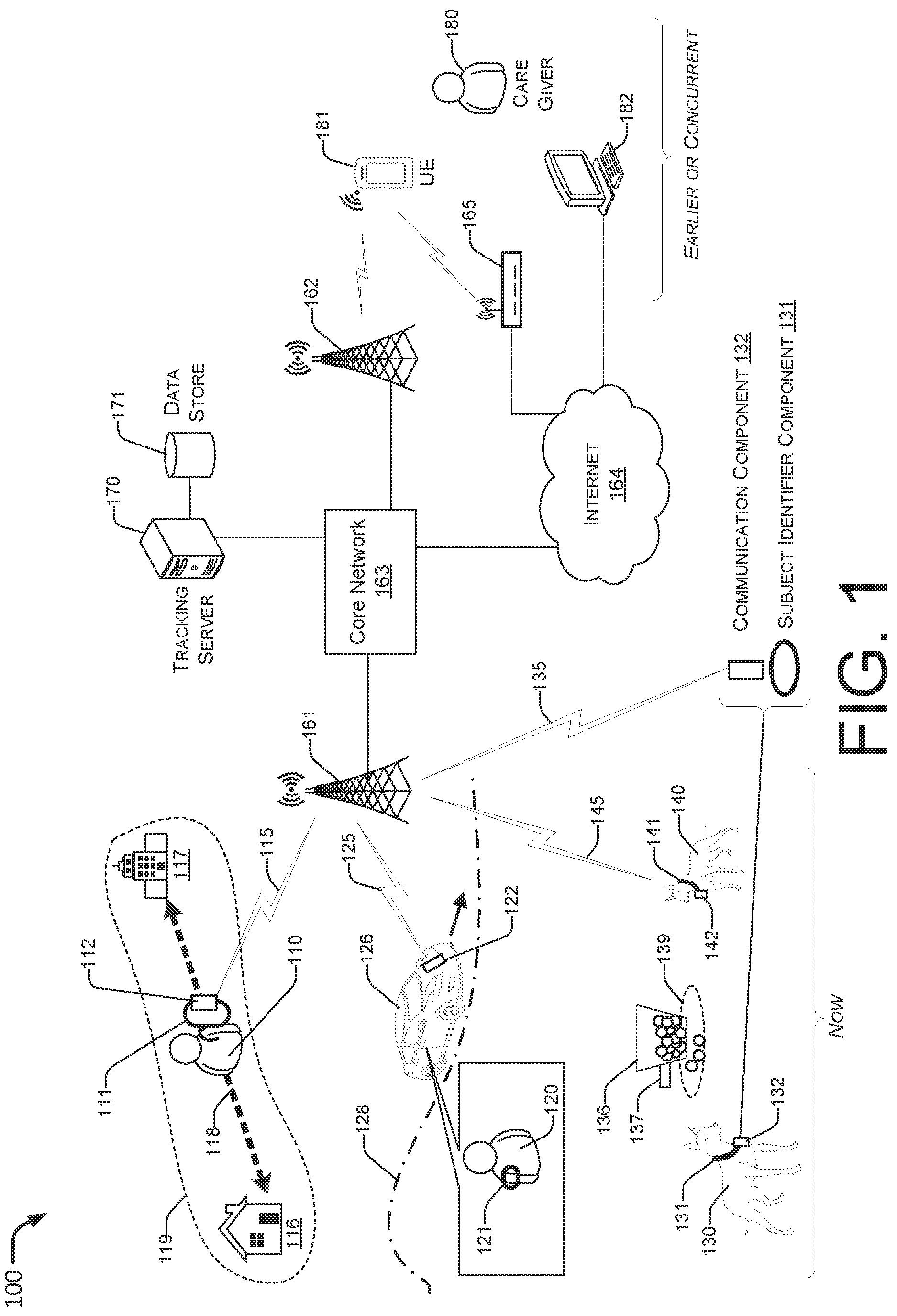 Patent US12106653 — Modular tracking device — Figure 1