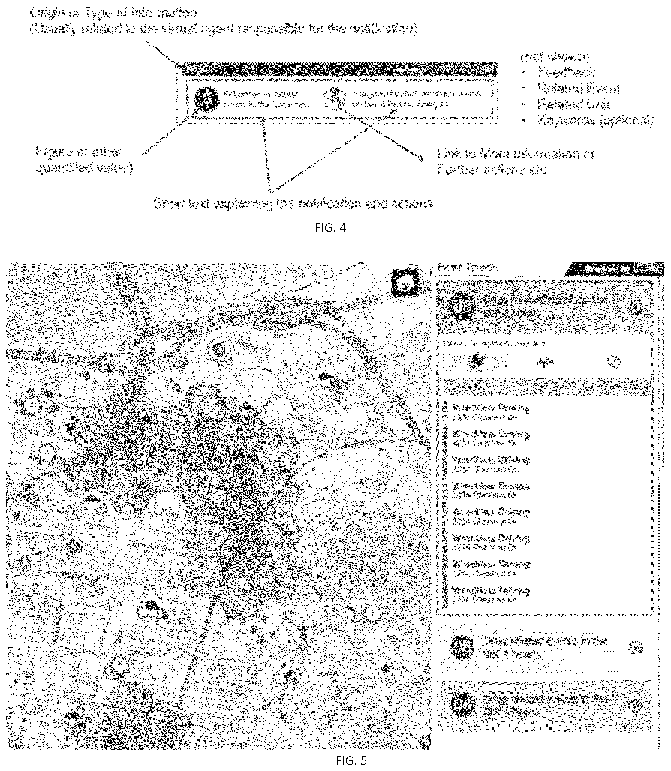 Patent US12106657 Figure 4 – Similarity agent for computer-aided dispatch systems