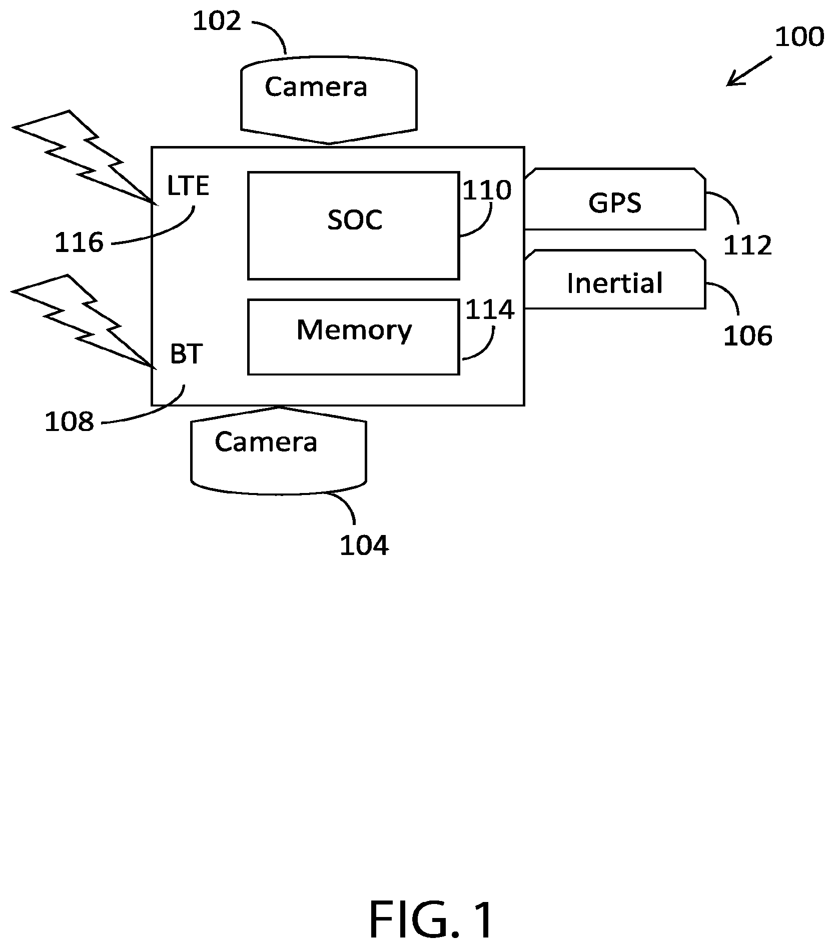 Patent US12106661 Figure 1 – Determining causation of traffic events and encouraging good driving behavior