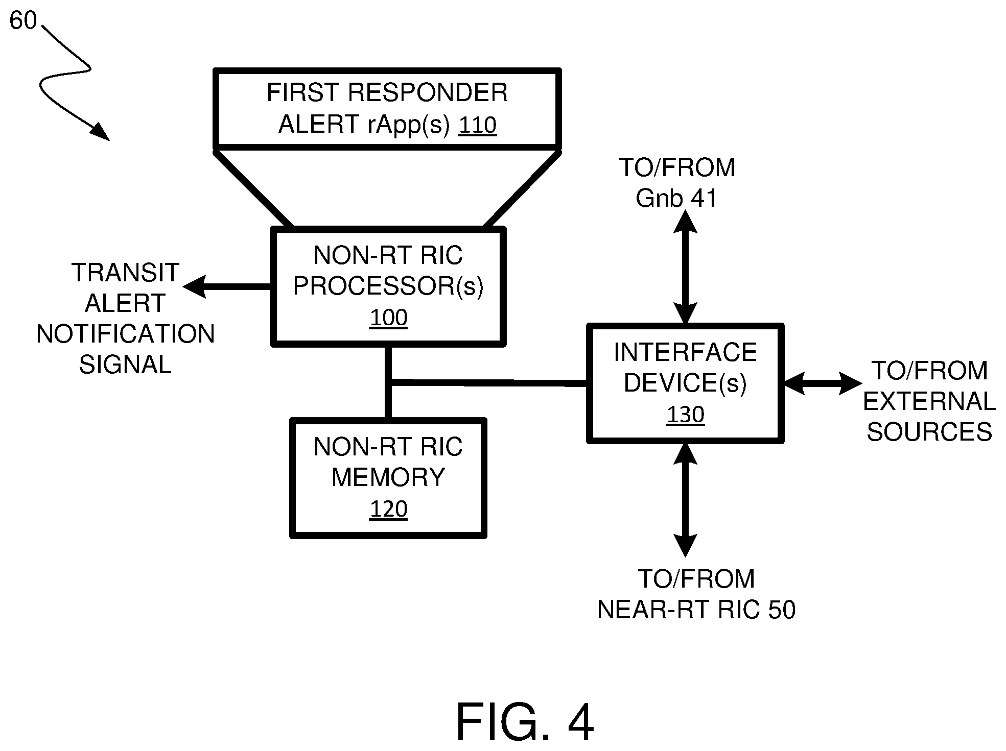 Patent US12106665 Figure 4 – First responder transit alert system and method