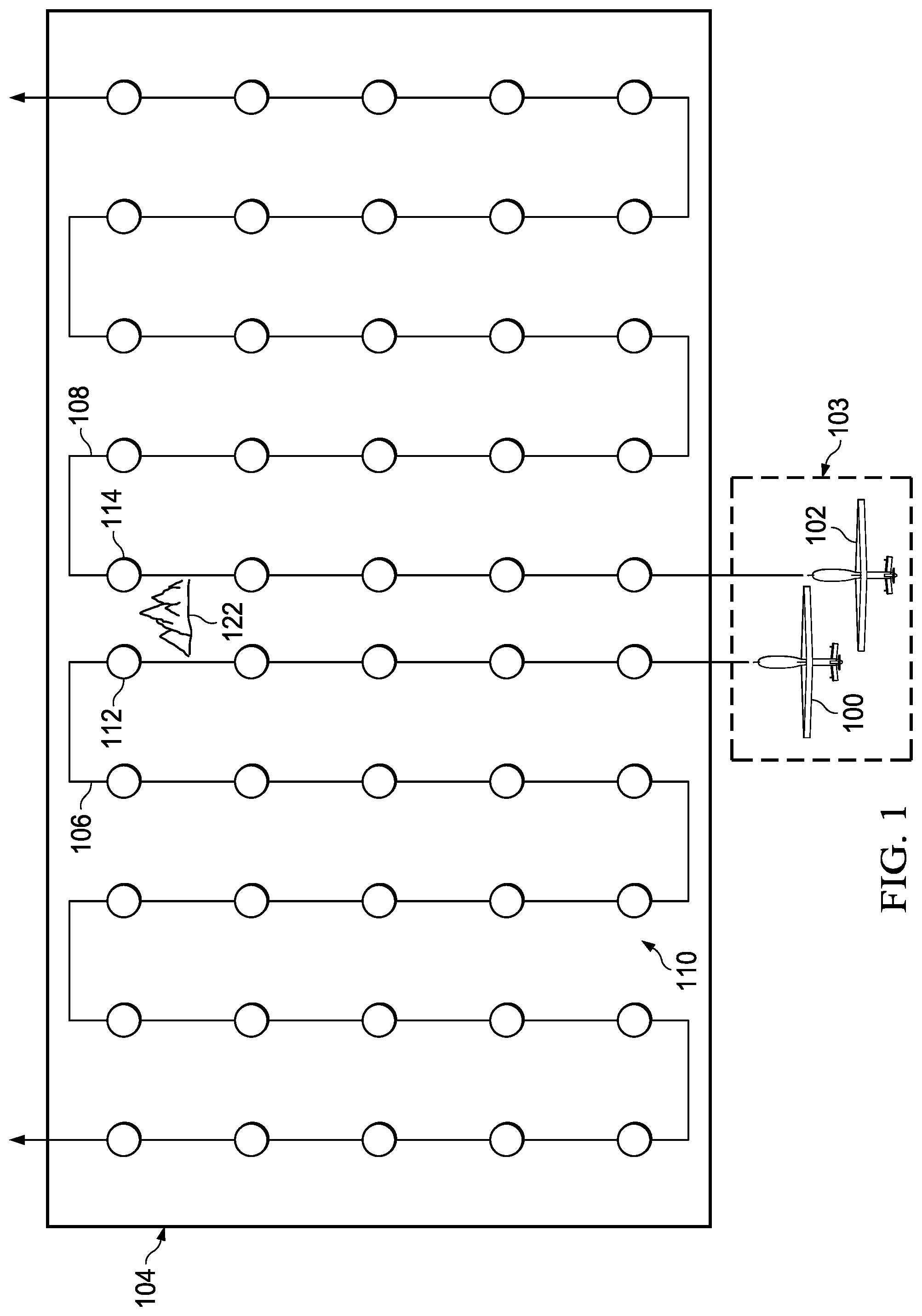 Patent US12106672 Figure 1 – Aircraft sensor system synchronization
