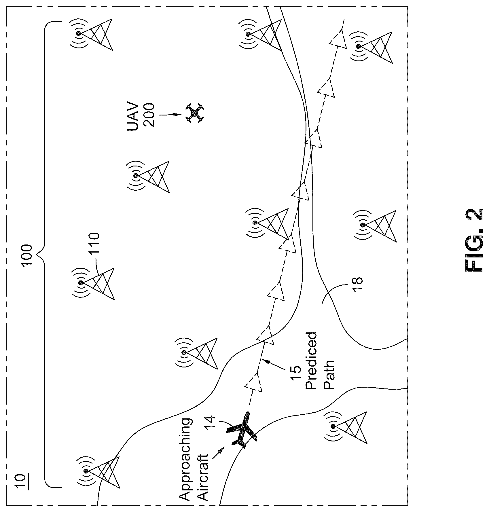 Patent US12106674 Figure 2 – Terrestrial acoustic sensor array