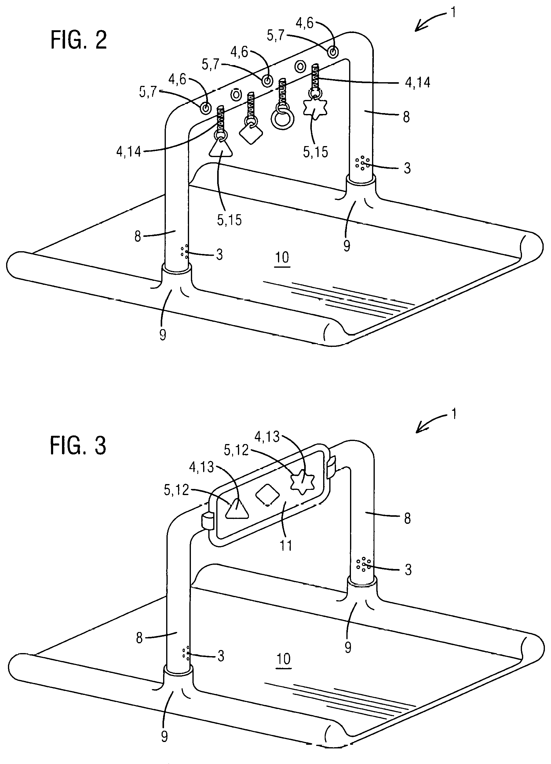 Patent US12106677 Figure 2 – Interactive play arch and learning system