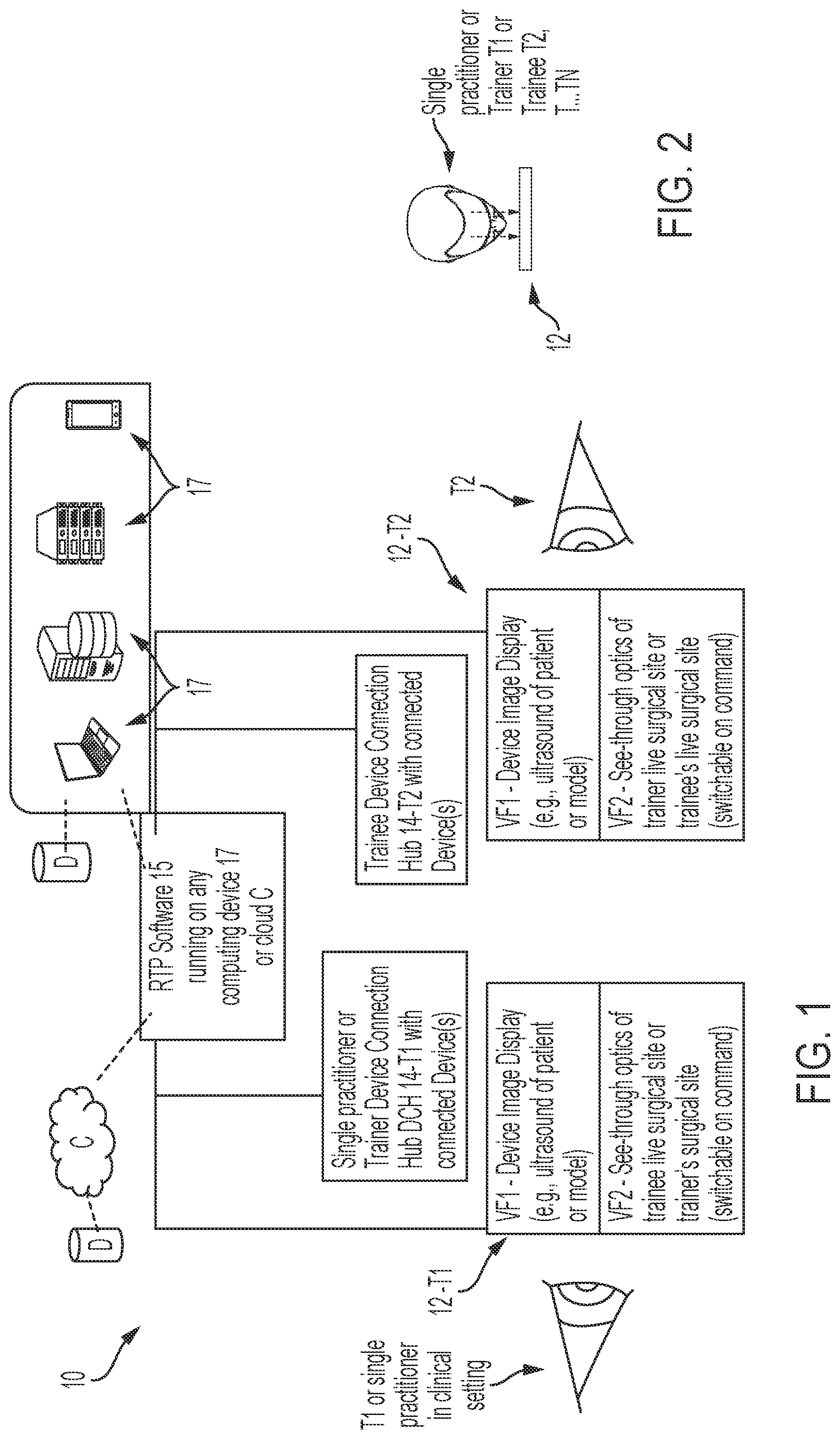 Patent US12106678 Figure 1 – Procedure guidance and training apparatus, methods and systems