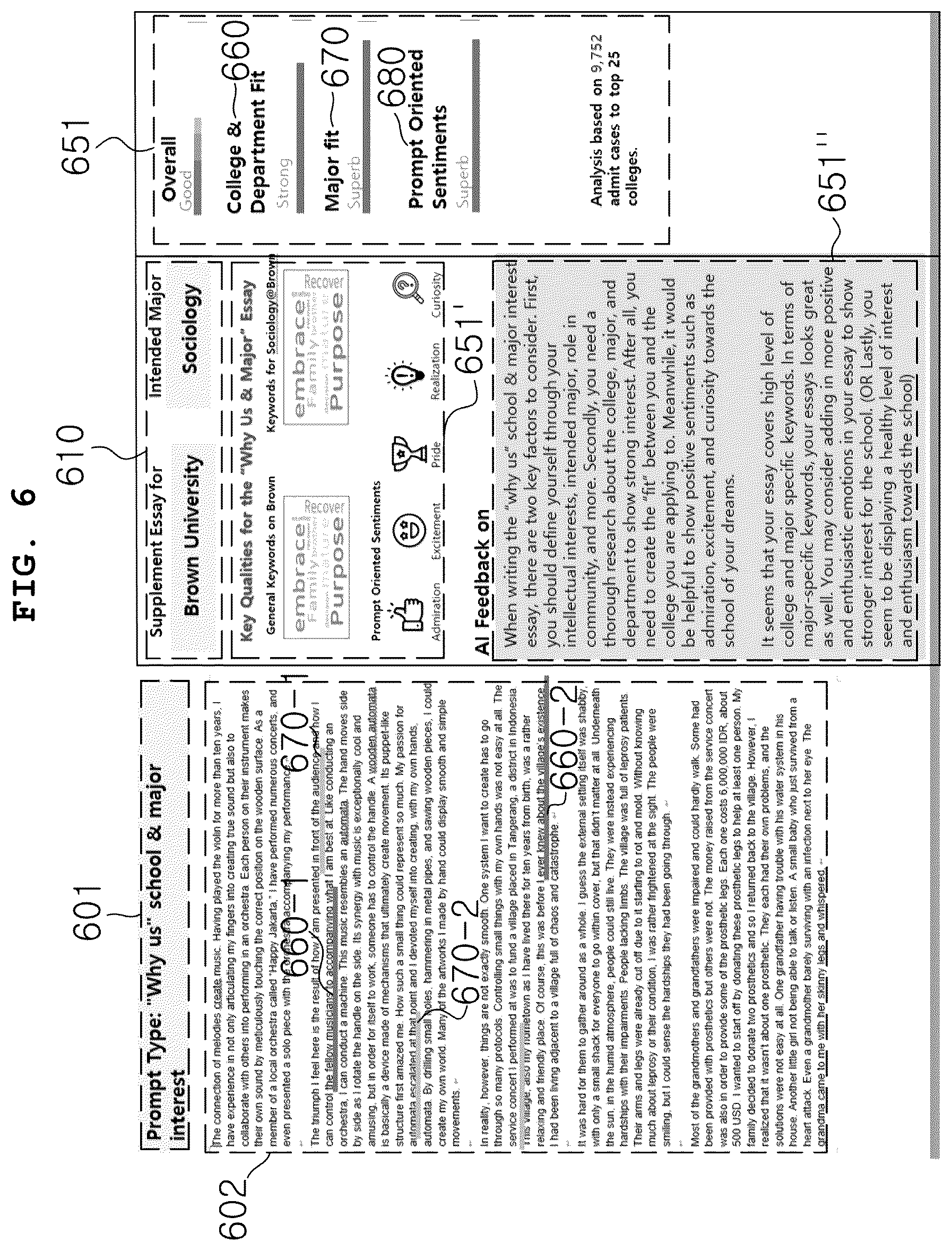 Patent US12106682 Figure 9 – Control method of electronic device for providing evaluation information of essay and college acceptance probability