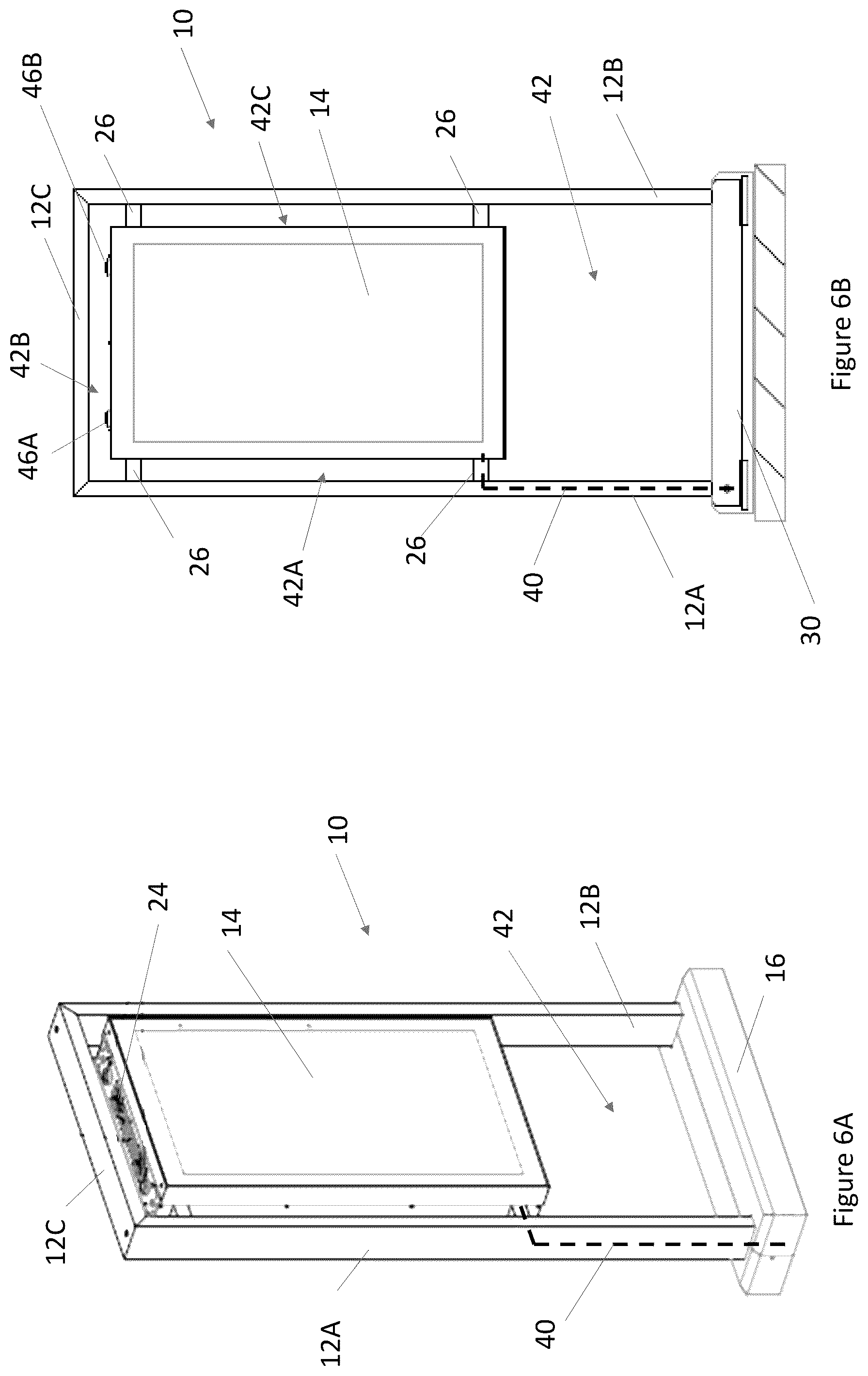 Patent US12106687 Figure 7 – Display assembly with unobstructed zone
