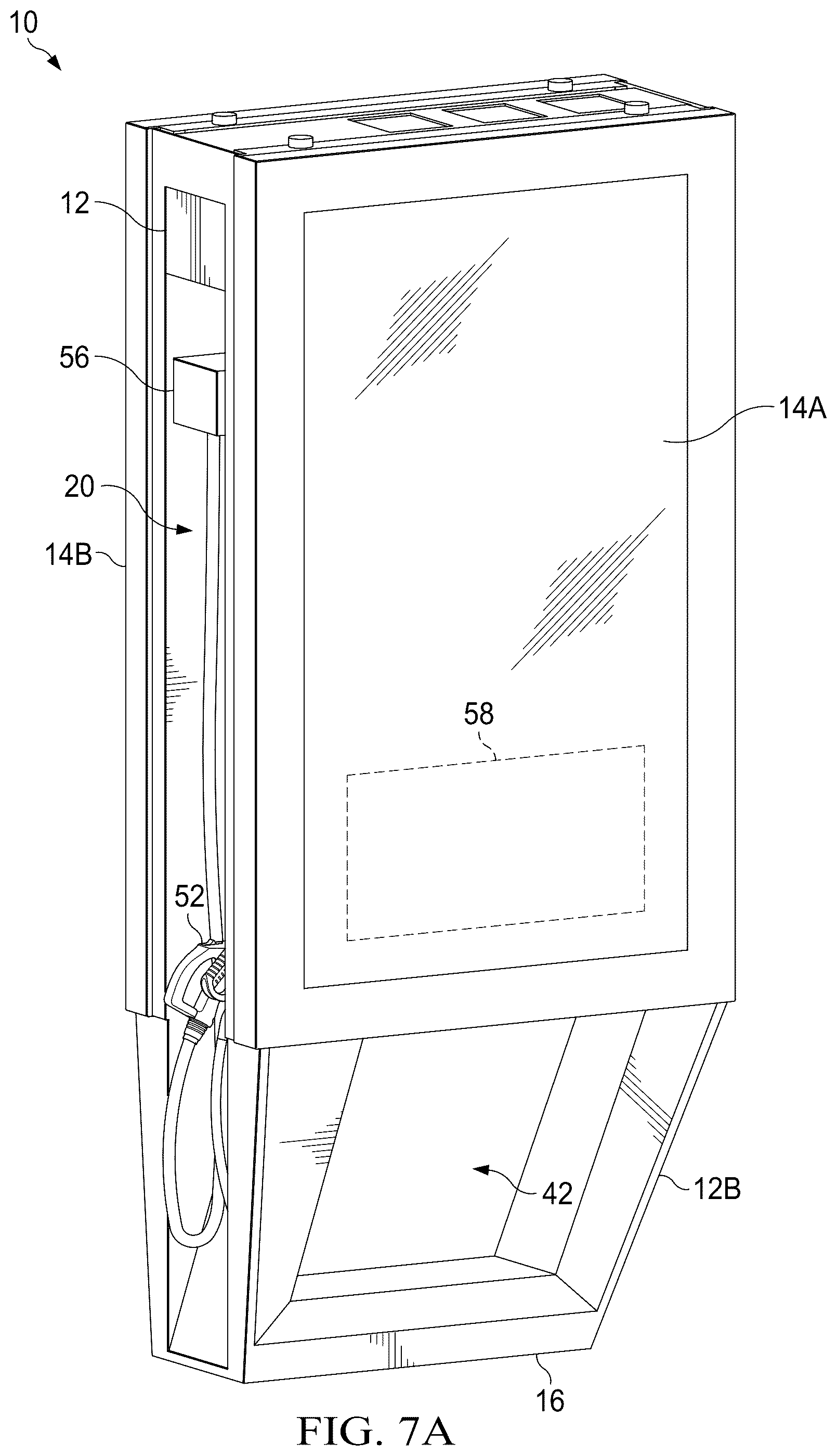 Patent US12106687 Figure 10 – Display assembly with unobstructed zone